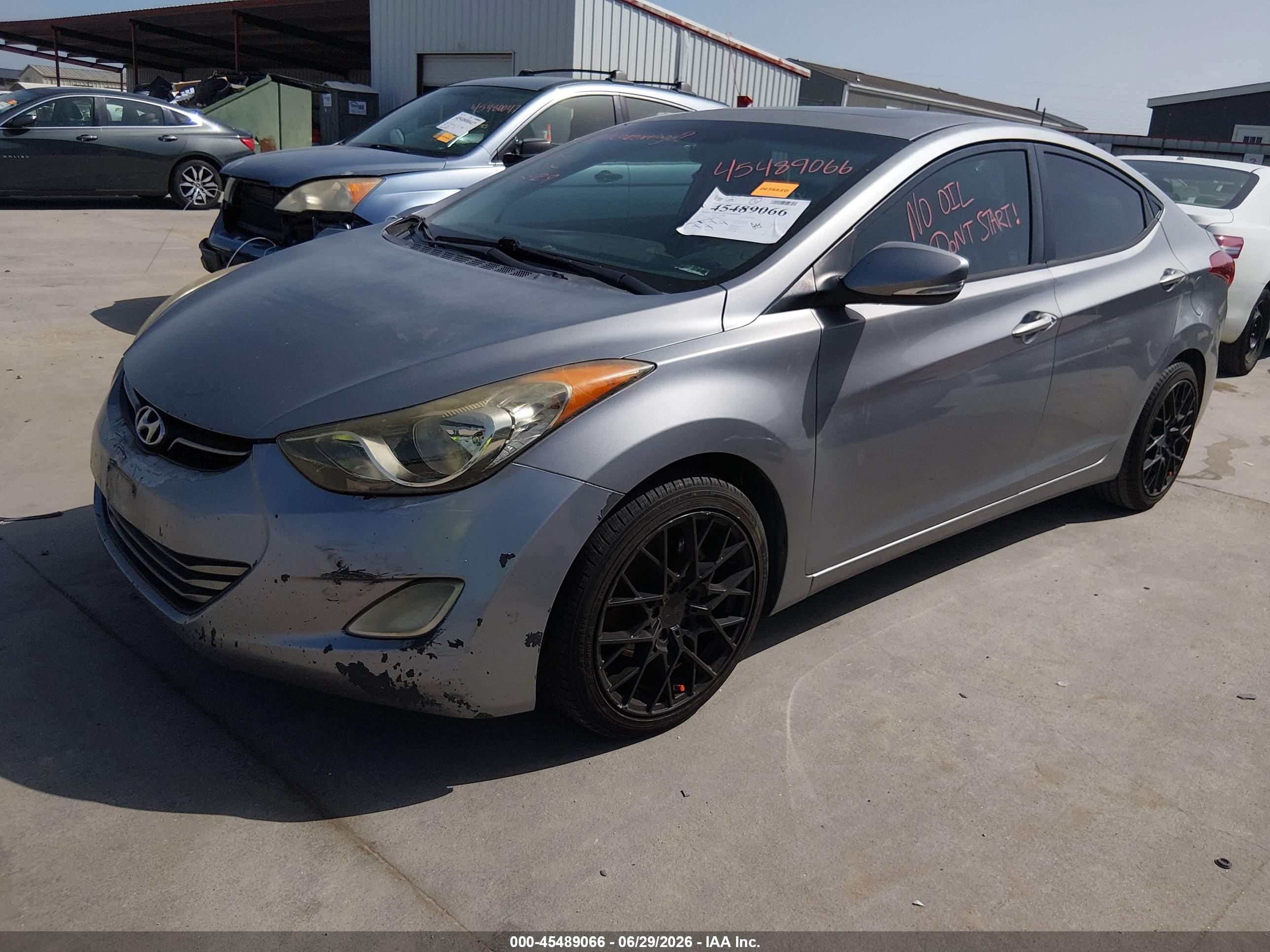 2012 Hyundai Elantra Limited (ulsan Plant) Серый vin: KMHDH4AE2CU246293
