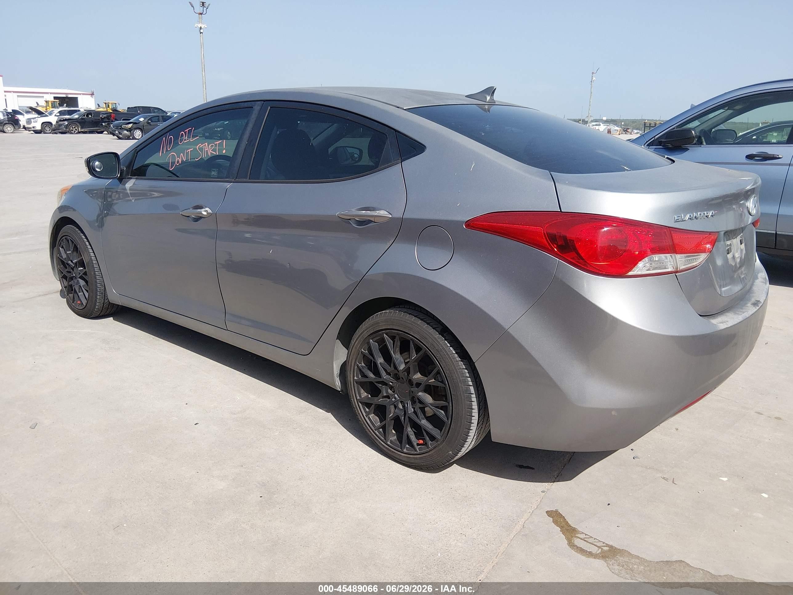 2012 Hyundai Elantra Limited (ulsan Plant) Серый vin: KMHDH4AE2CU246293