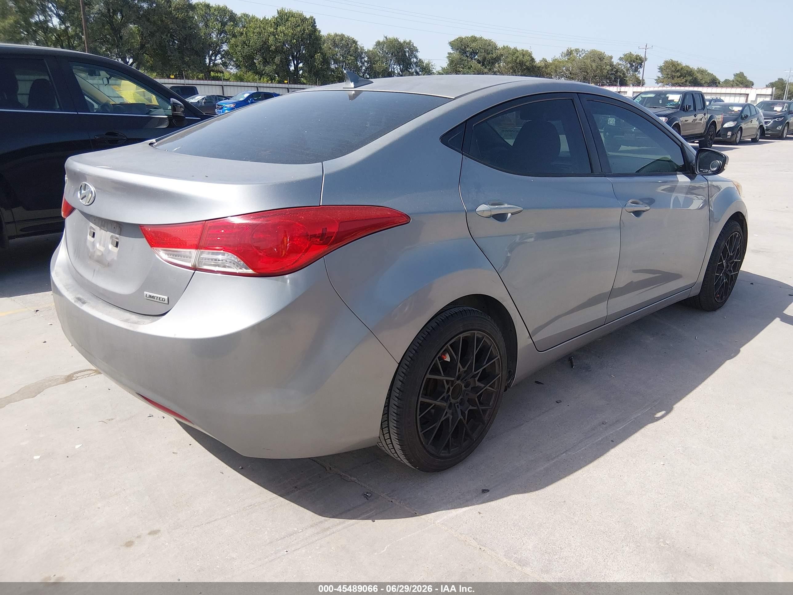 2012 Hyundai Elantra Limited (ulsan Plant) Серый vin: KMHDH4AE2CU246293