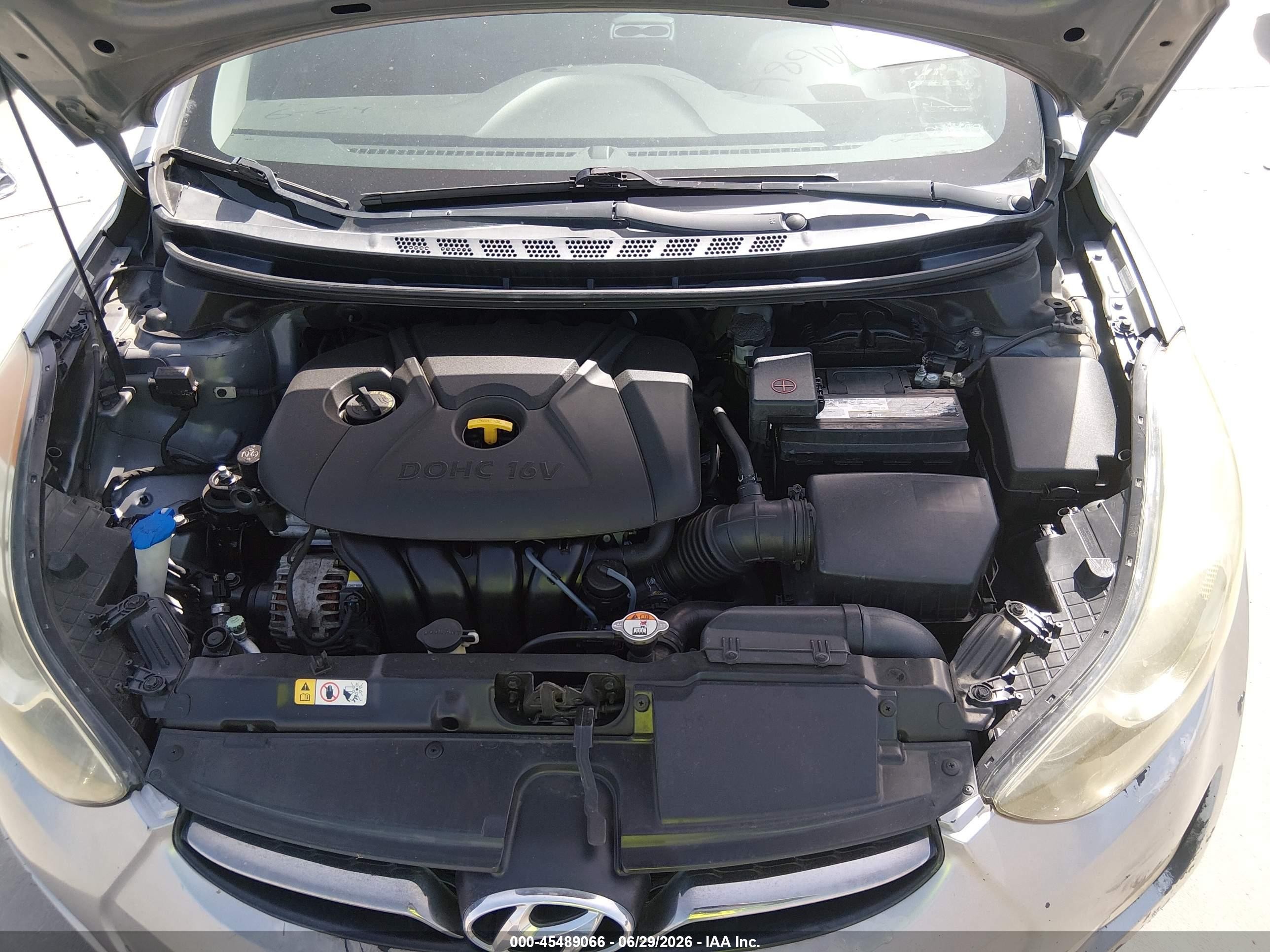 2012 Hyundai Elantra Limited (ulsan Plant) Серый vin: KMHDH4AE2CU246293