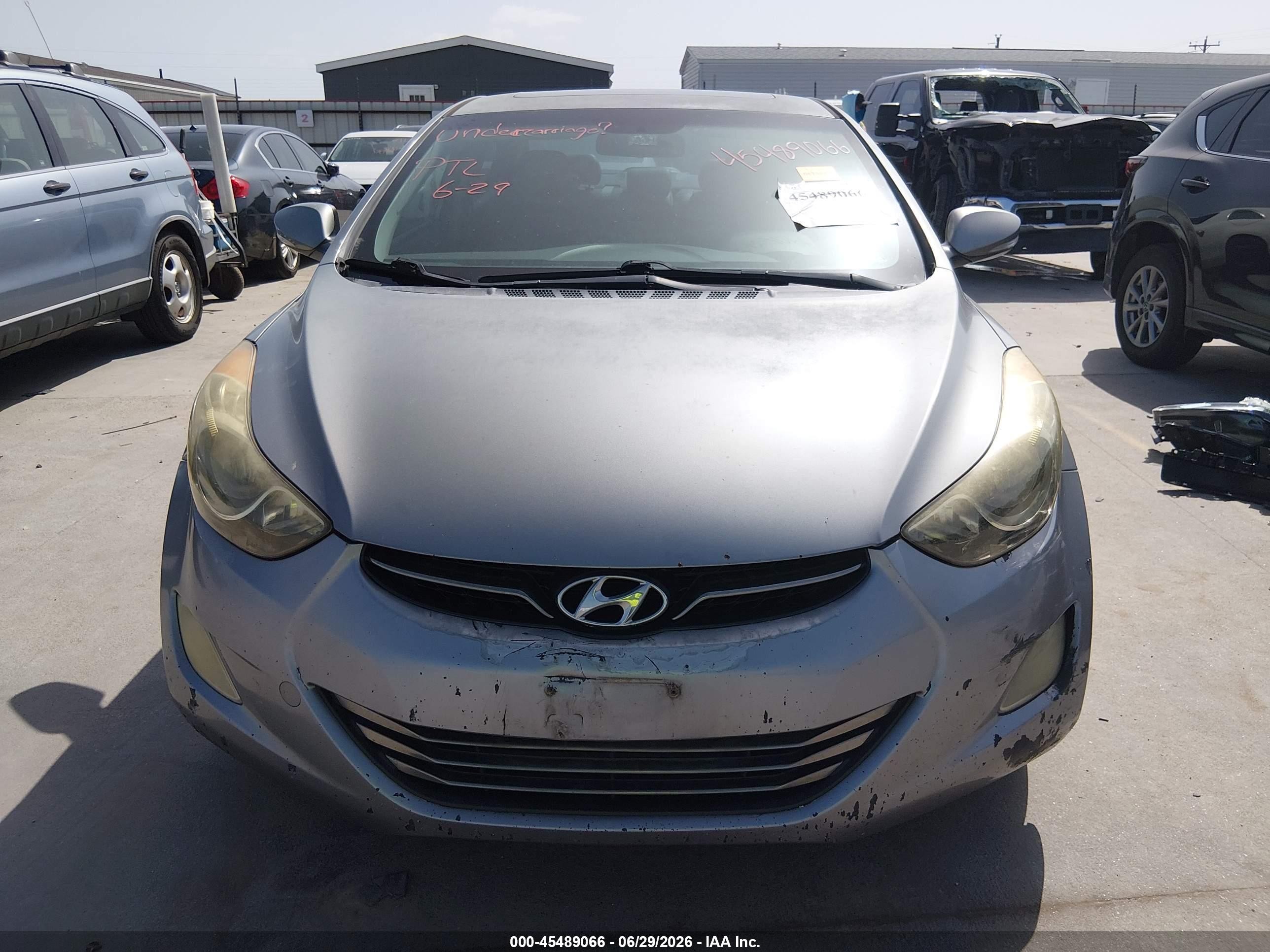2012 Hyundai Elantra Limited (ulsan Plant) Серый vin: KMHDH4AE2CU246293