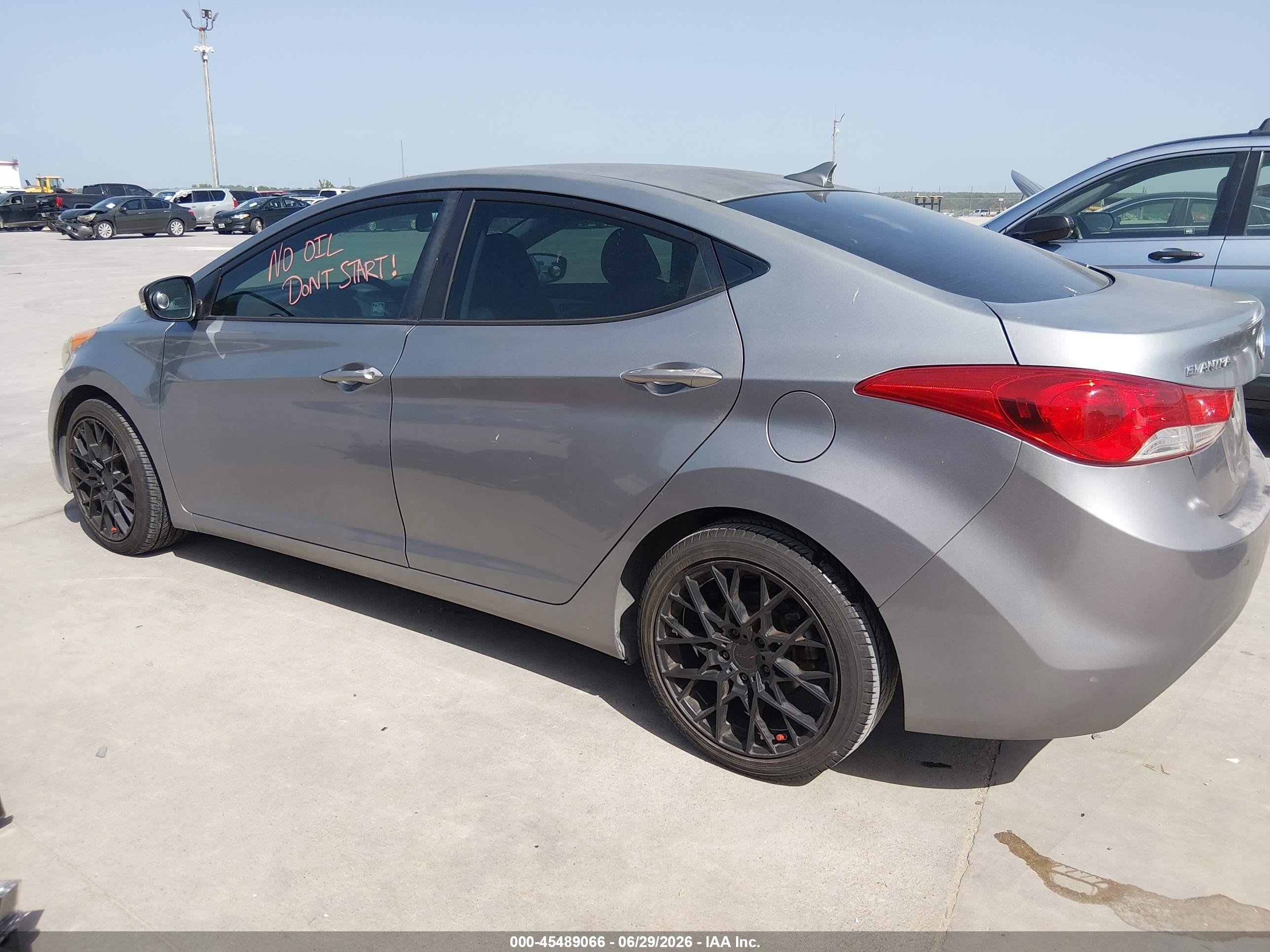 2012 Hyundai Elantra Limited (ulsan Plant) Серый vin: KMHDH4AE2CU246293