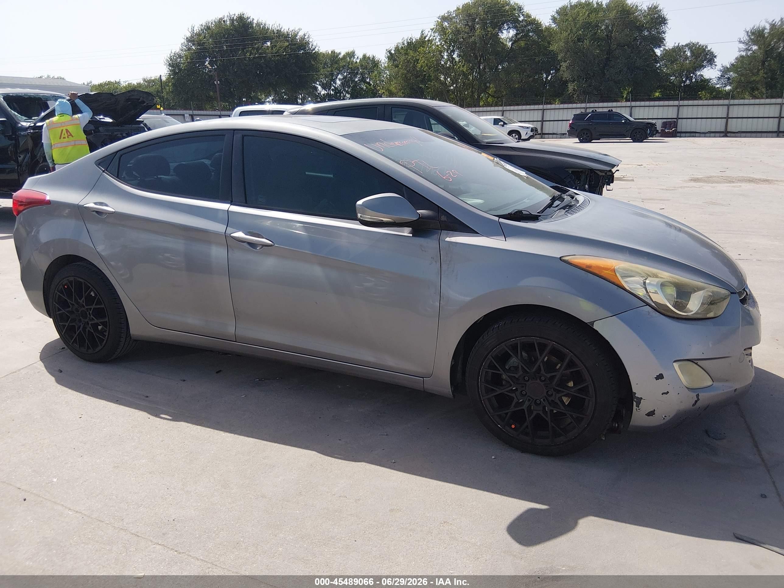 2012 Hyundai Elantra Limited (ulsan Plant) Серый vin: KMHDH4AE2CU246293