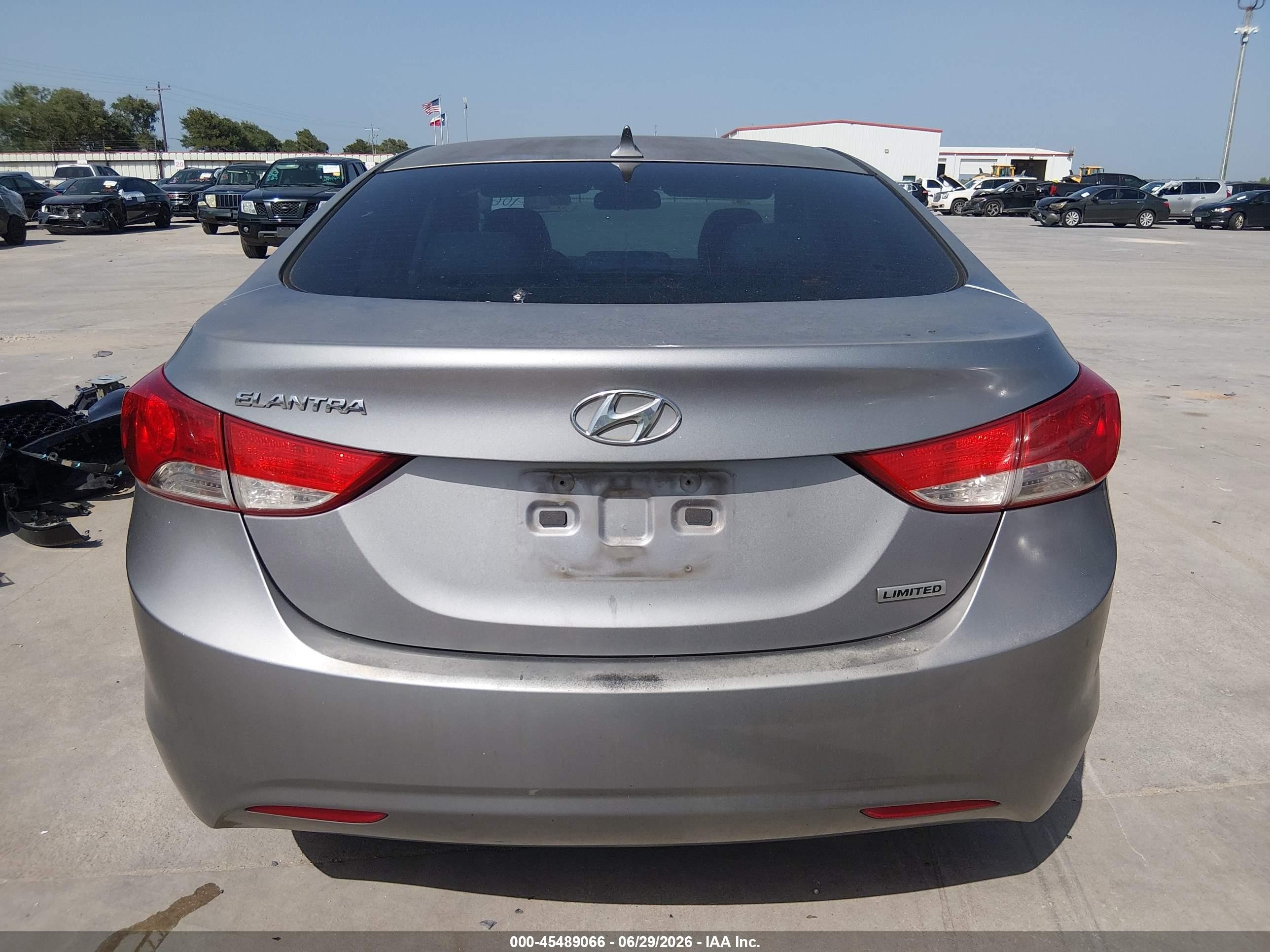 2012 Hyundai Elantra Limited (ulsan Plant) Серый vin: KMHDH4AE2CU246293