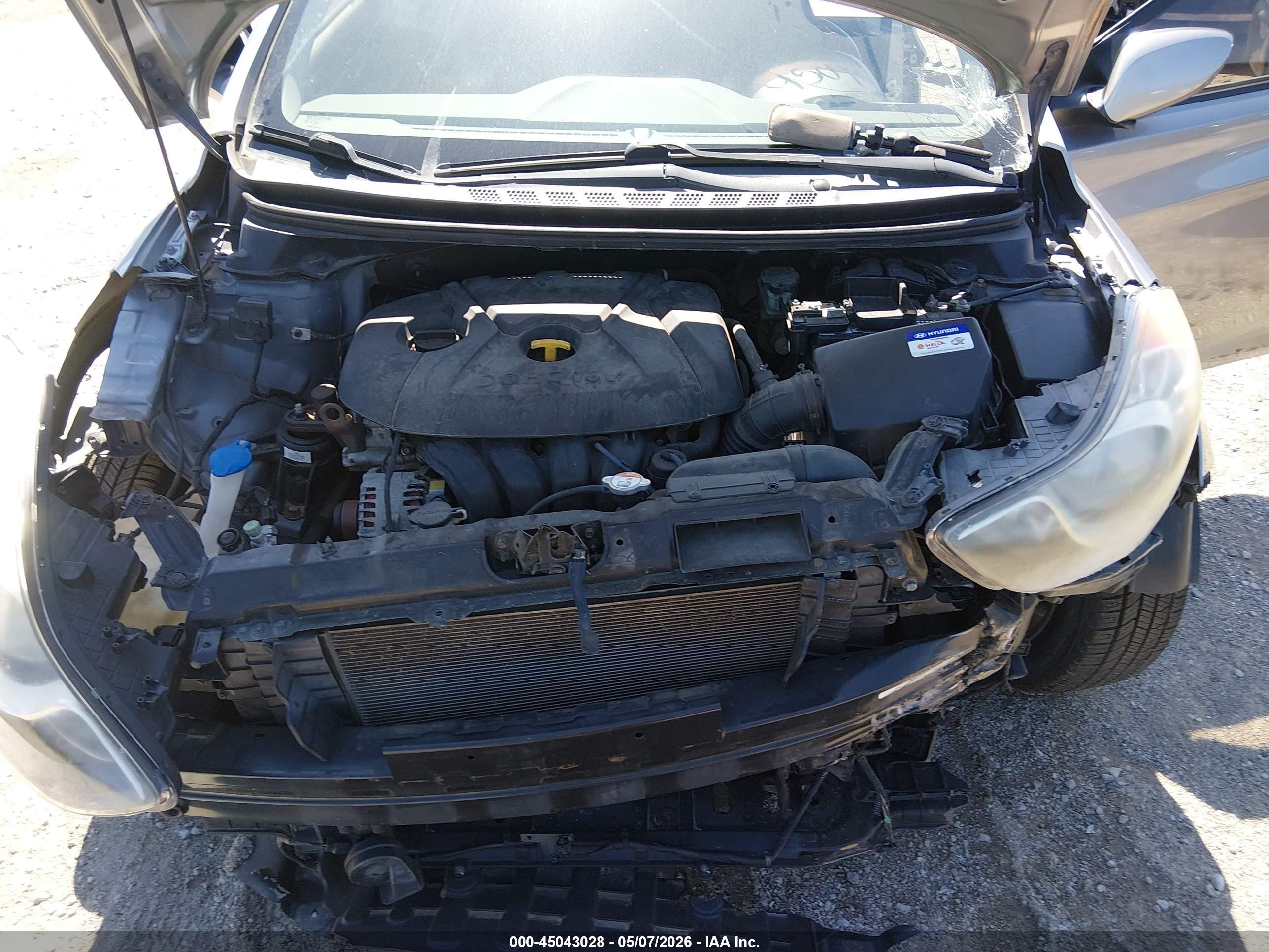 2012 Hyundai Elantra Gls (ulsan Plant) Silver vin: KMHDH4AE2CU267242
