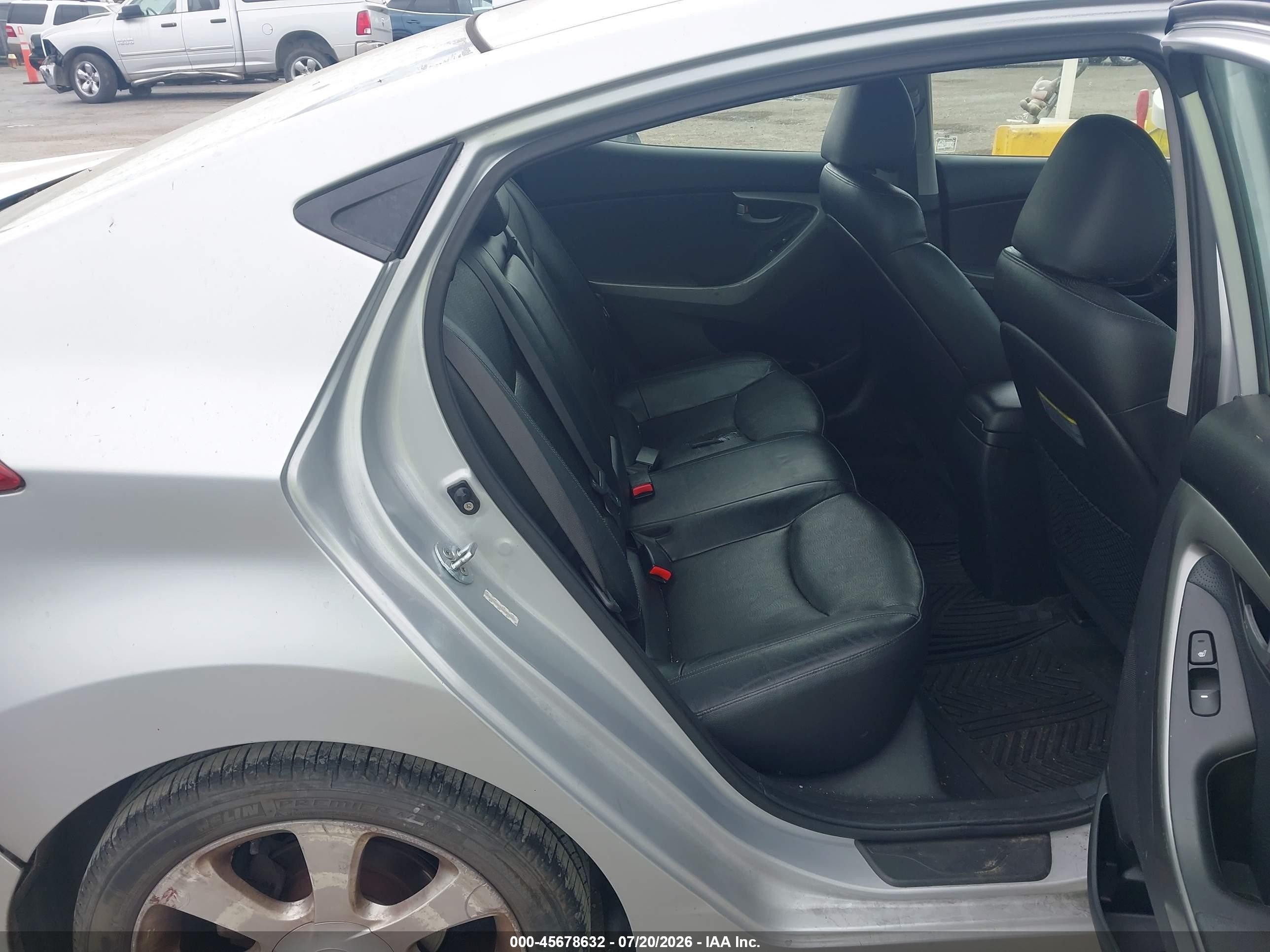 2012 Hyundai Elantra Limited (ulsan Plant) Серый vin: KMHDH4AE2CU280363