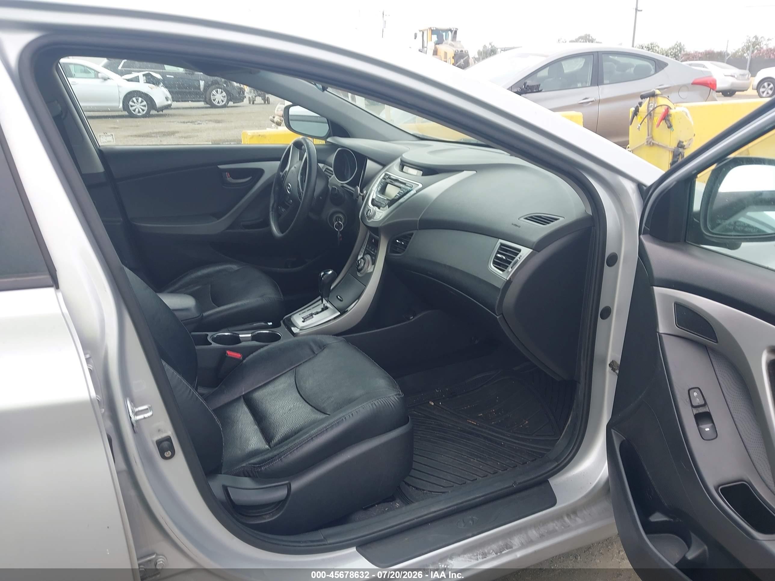 2012 Hyundai Elantra Limited (ulsan Plant) Серый vin: KMHDH4AE2CU280363