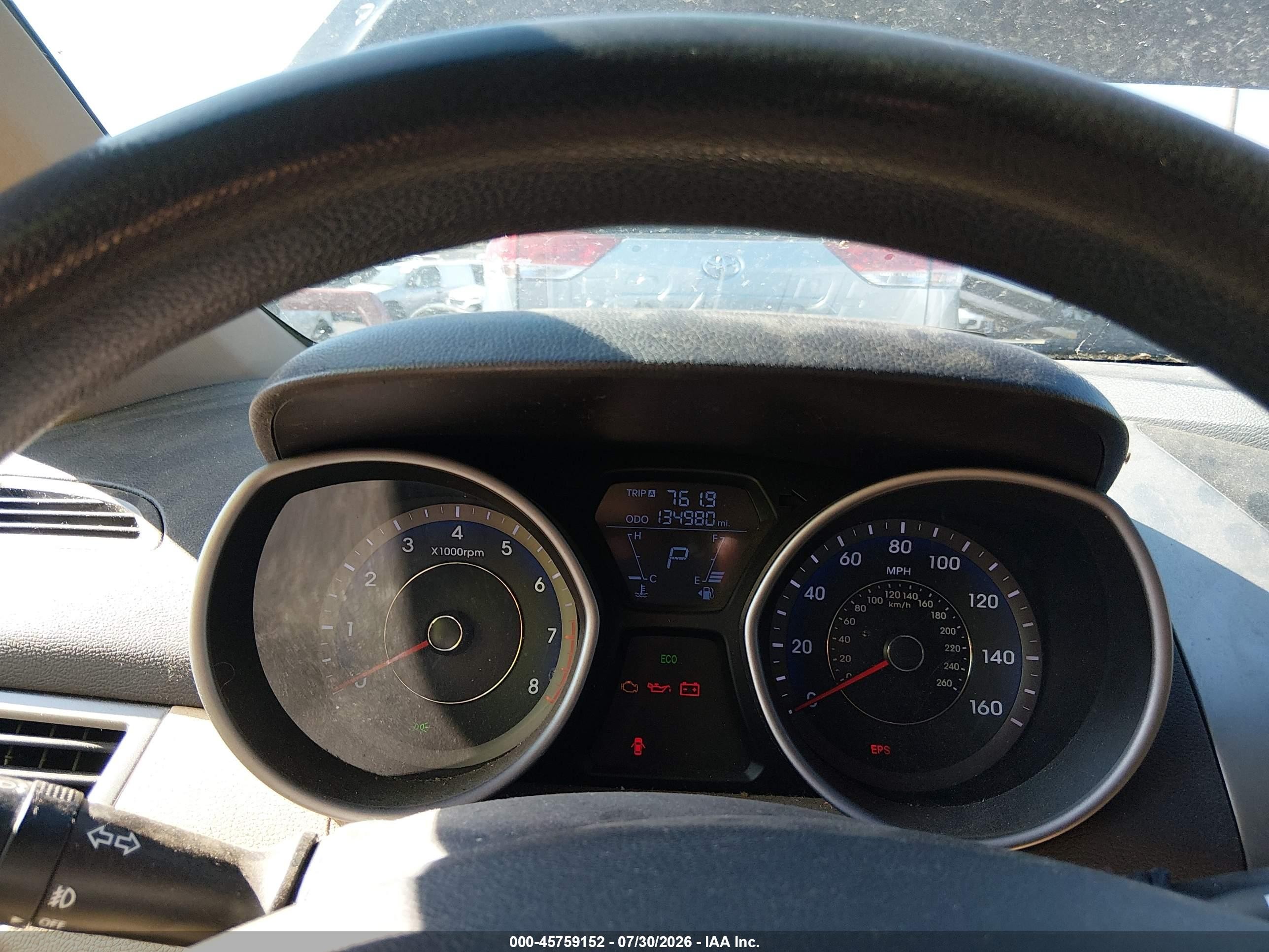2012 Hyundai Elantra Gls (ulsan Plant) Black vin: KMHDH4AE2CU280475
