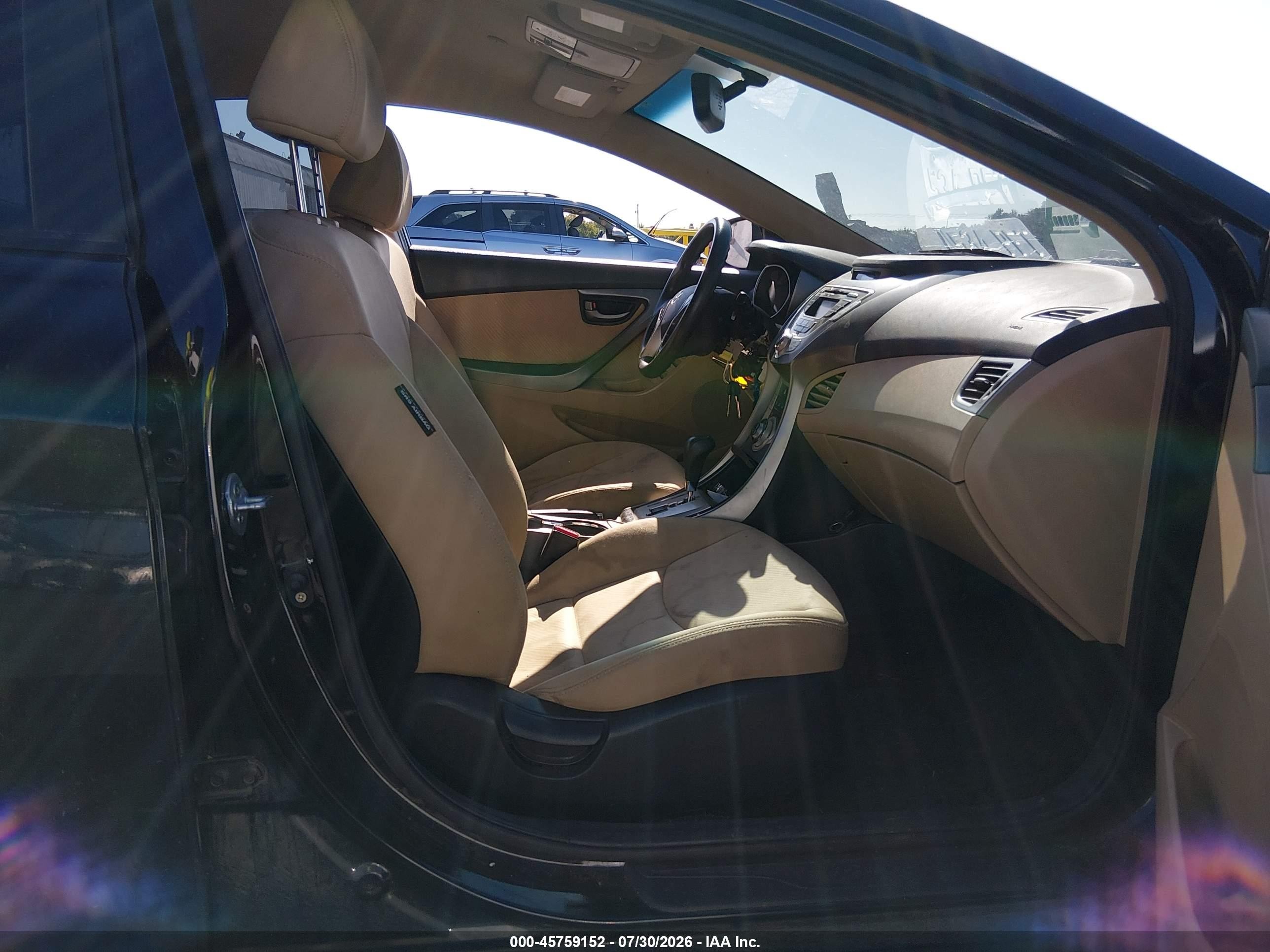 2012 Hyundai Elantra Gls (ulsan Plant) Black vin: KMHDH4AE2CU280475
