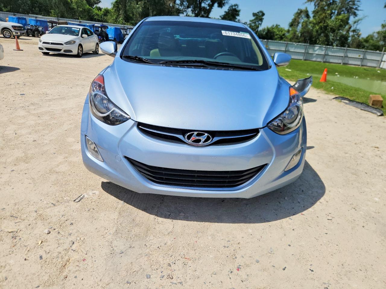 2012 Hyundai Elantra Gls Blue vin: KMHDH4AE2CU314057