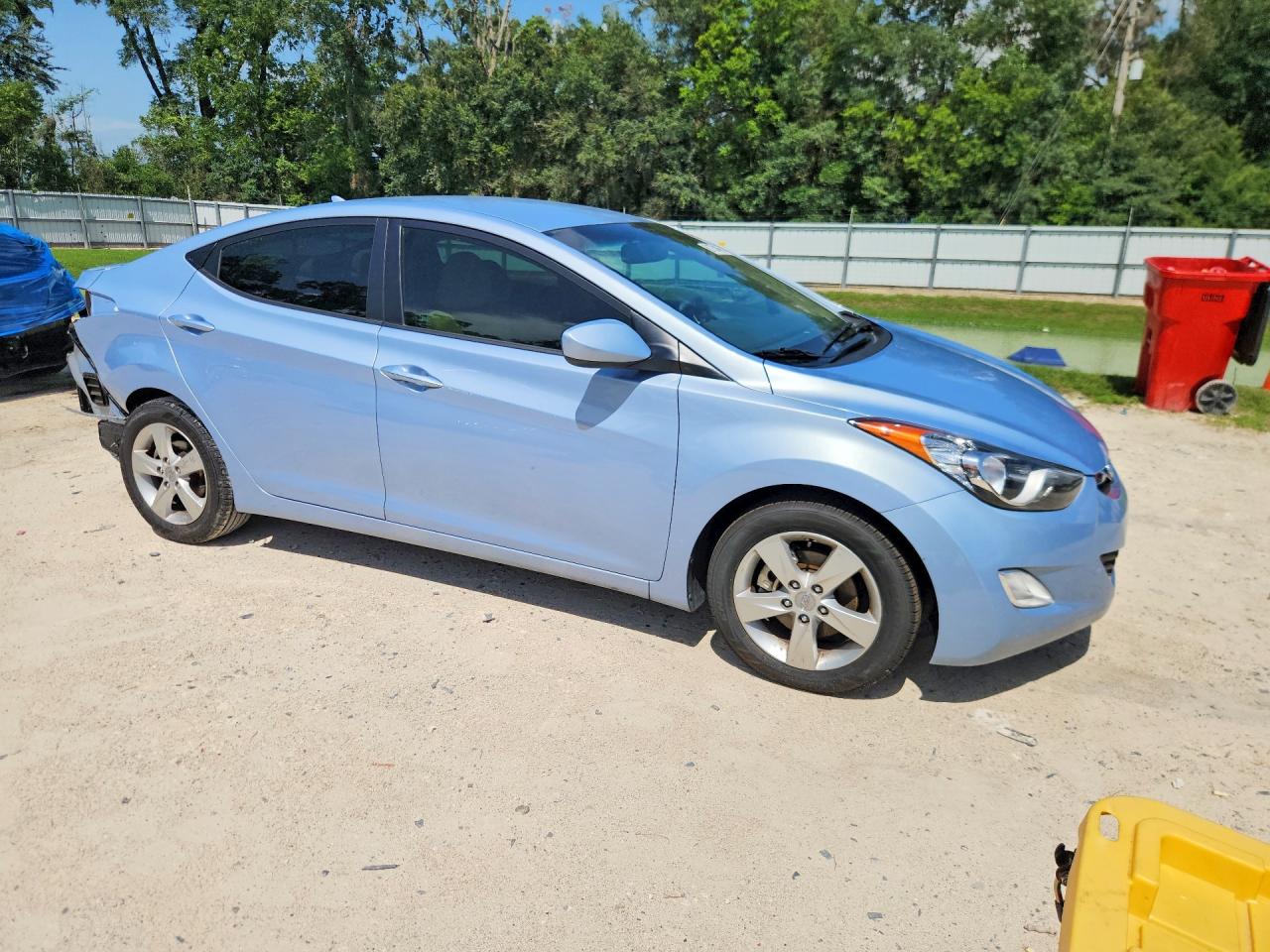 2012 Hyundai Elantra Gls Blue vin: KMHDH4AE2CU314057