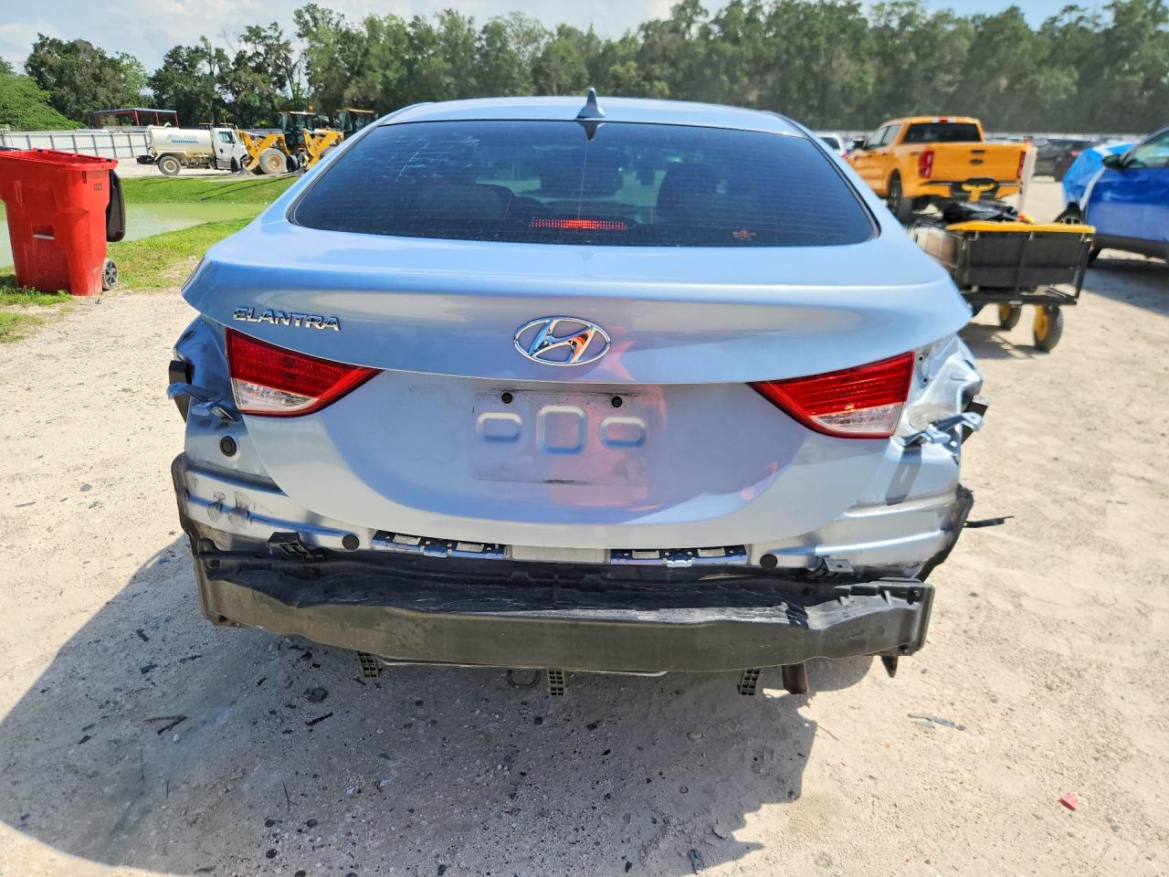 2012 Hyundai Elantra Gls Blue vin: KMHDH4AE2CU314057