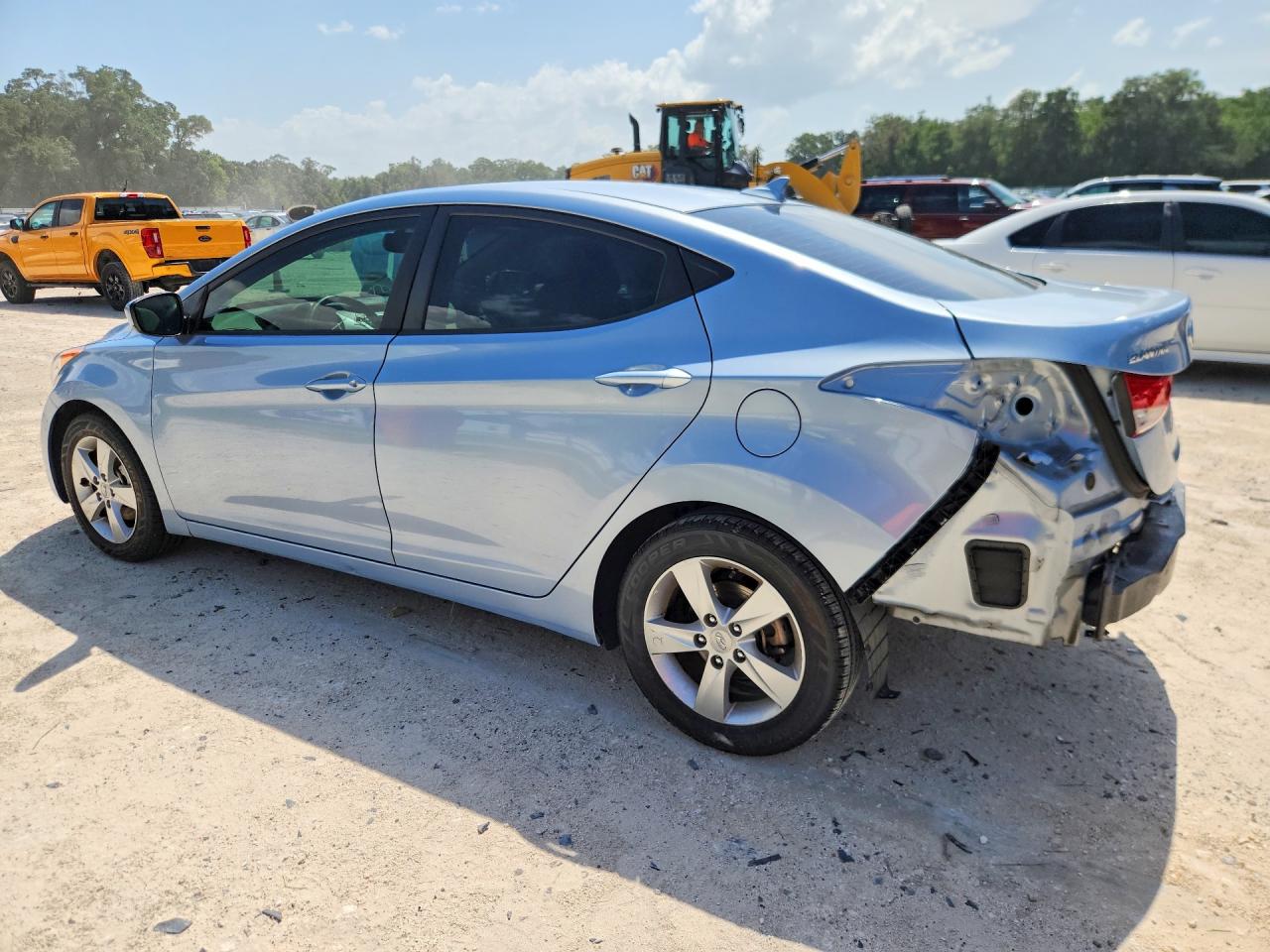 2012 Hyundai Elantra Gls Blue vin: KMHDH4AE2CU314057