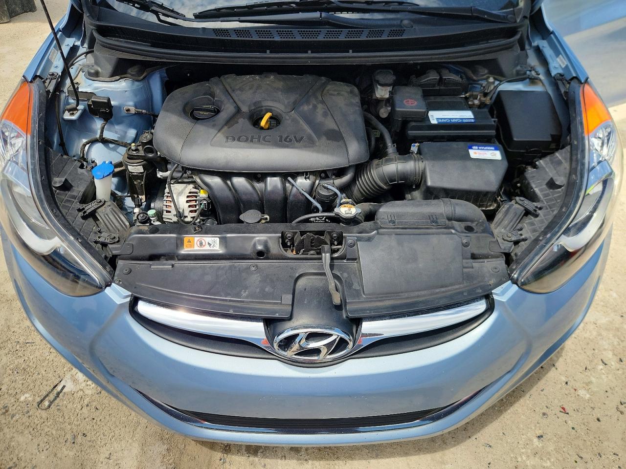 2012 Hyundai Elantra Gls Blue vin: KMHDH4AE2CU314057
