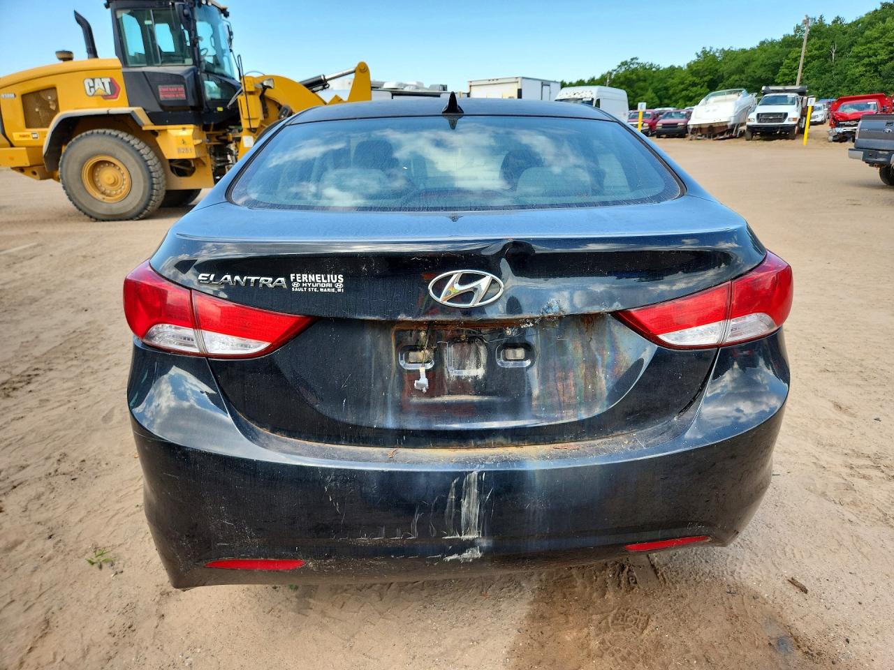 2012 Hyundai Elantra Gls Blue vin: KMHDH4AE2CU315306