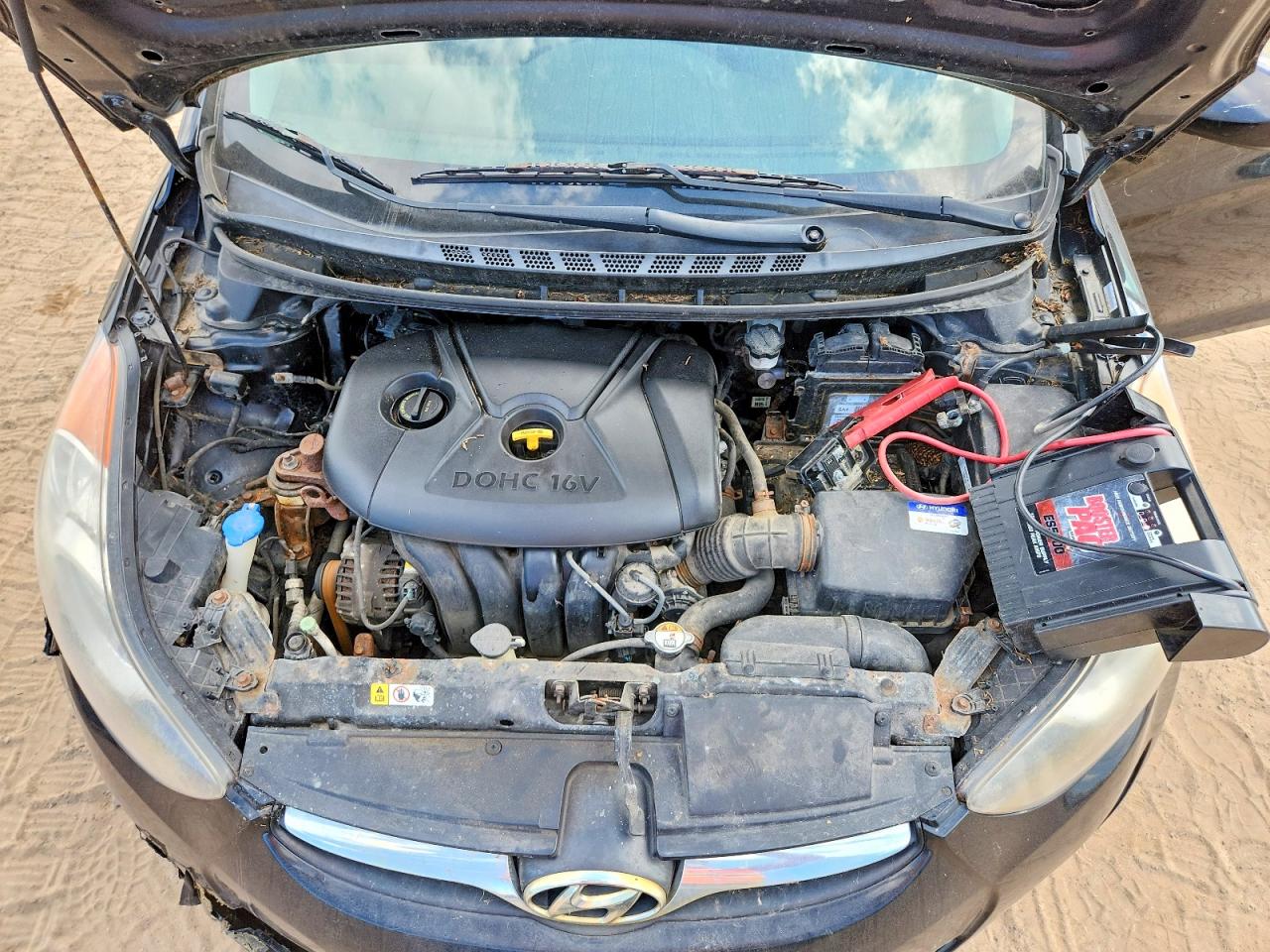 2012 Hyundai Elantra Gls Blue vin: KMHDH4AE2CU315306