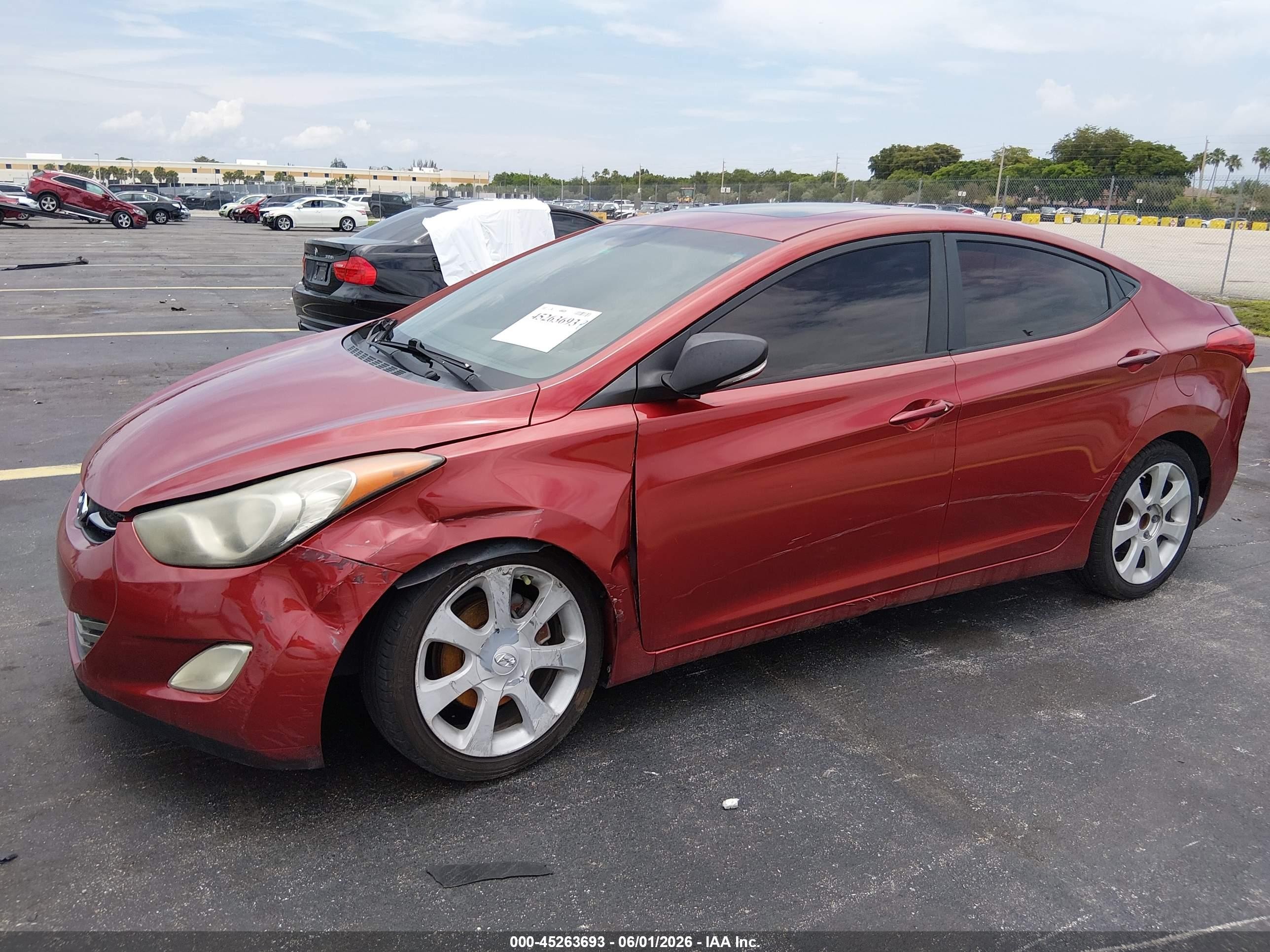 2012 Hyundai Elantra Limited (ulsan Plant) Red vin: KMHDH4AE2CU320778