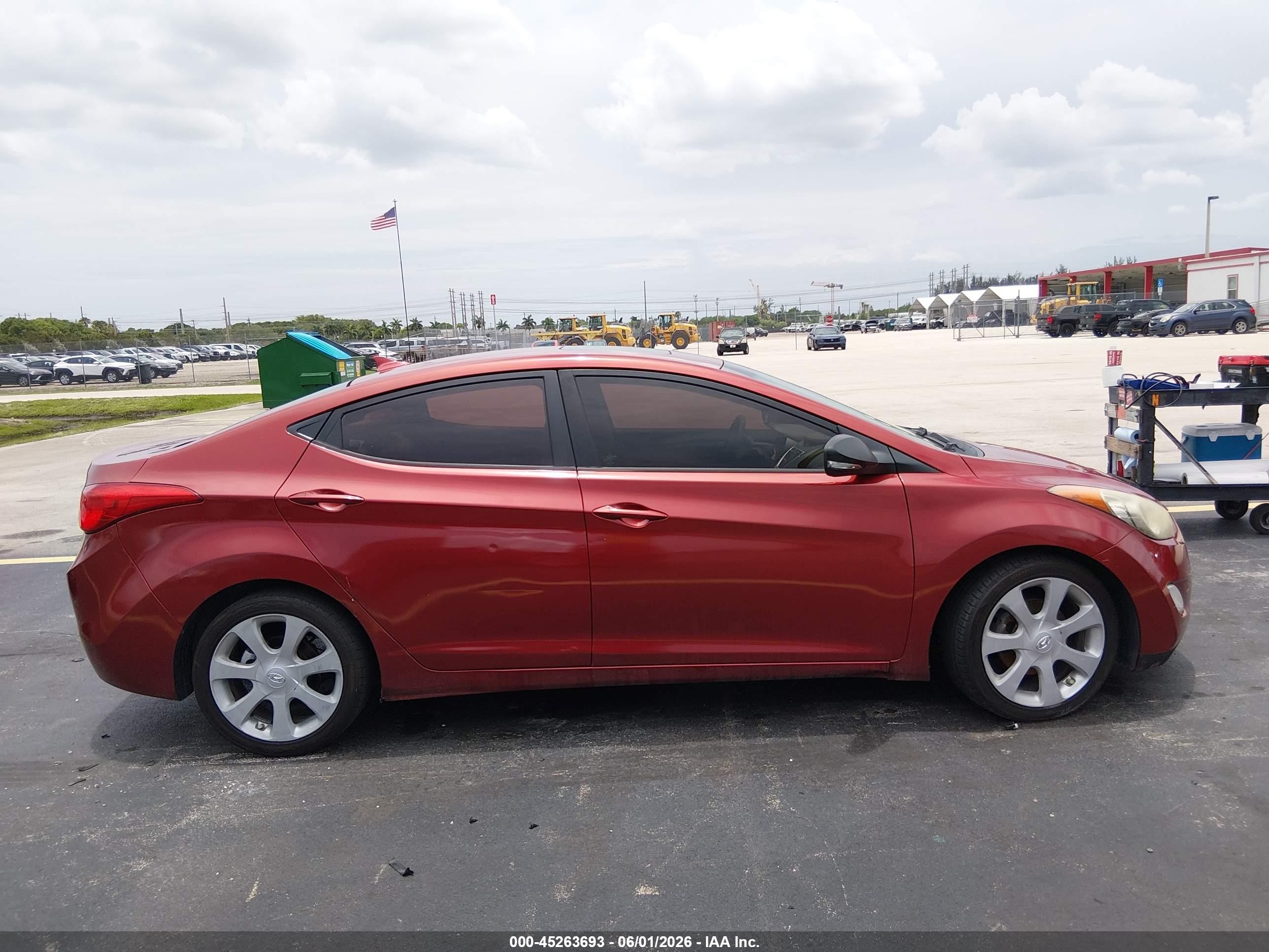 2012 Hyundai Elantra Limited (ulsan Plant) Red vin: KMHDH4AE2CU320778