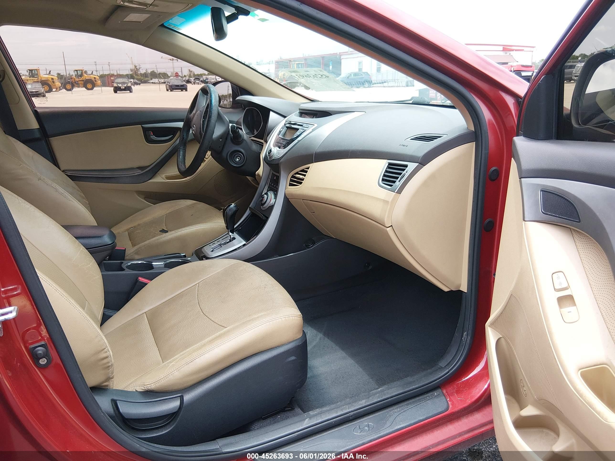 2012 Hyundai Elantra Limited (ulsan Plant) Red vin: KMHDH4AE2CU320778
