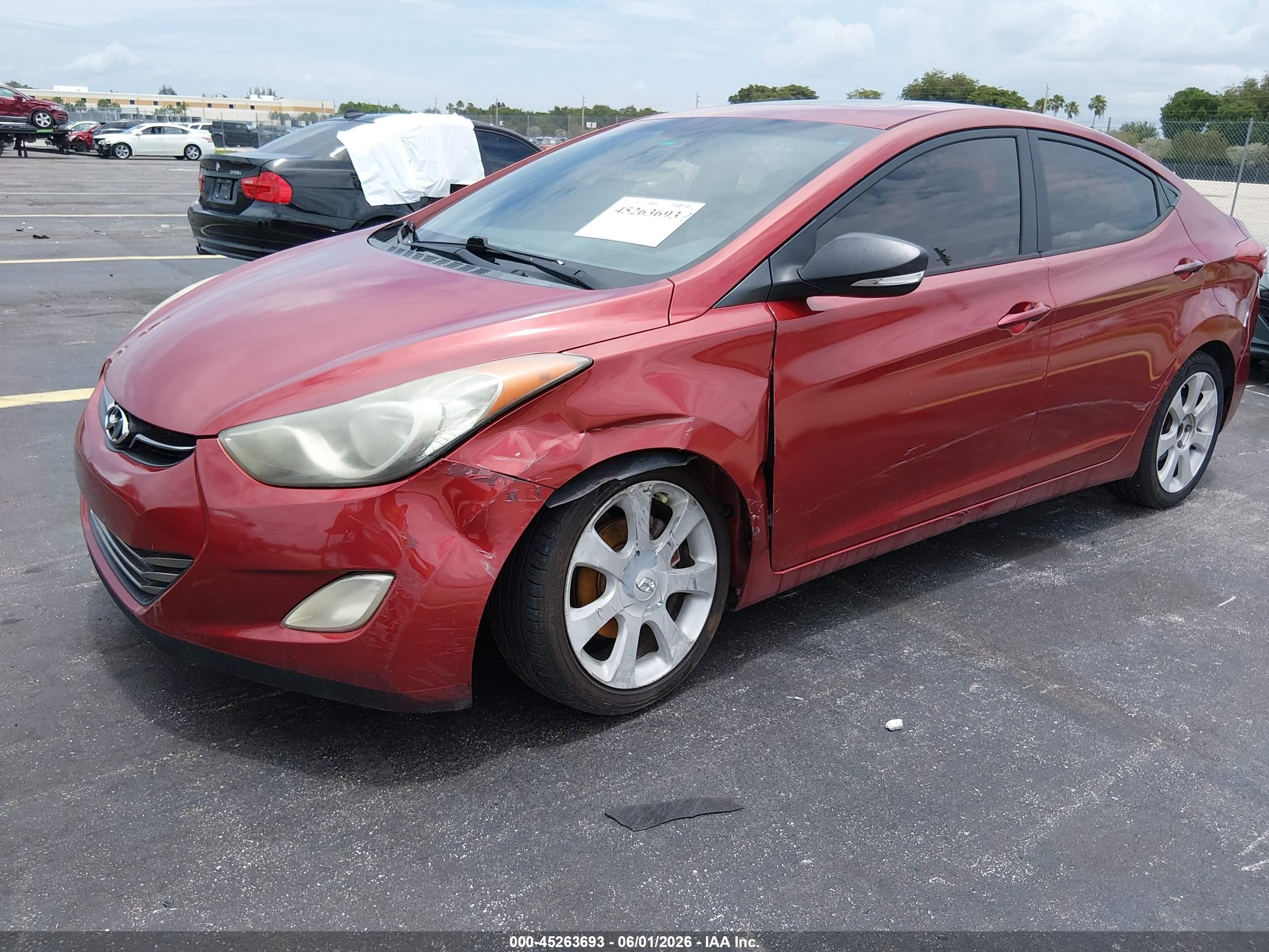 2012 Hyundai Elantra Limited (ulsan Plant) Red vin: KMHDH4AE2CU320778