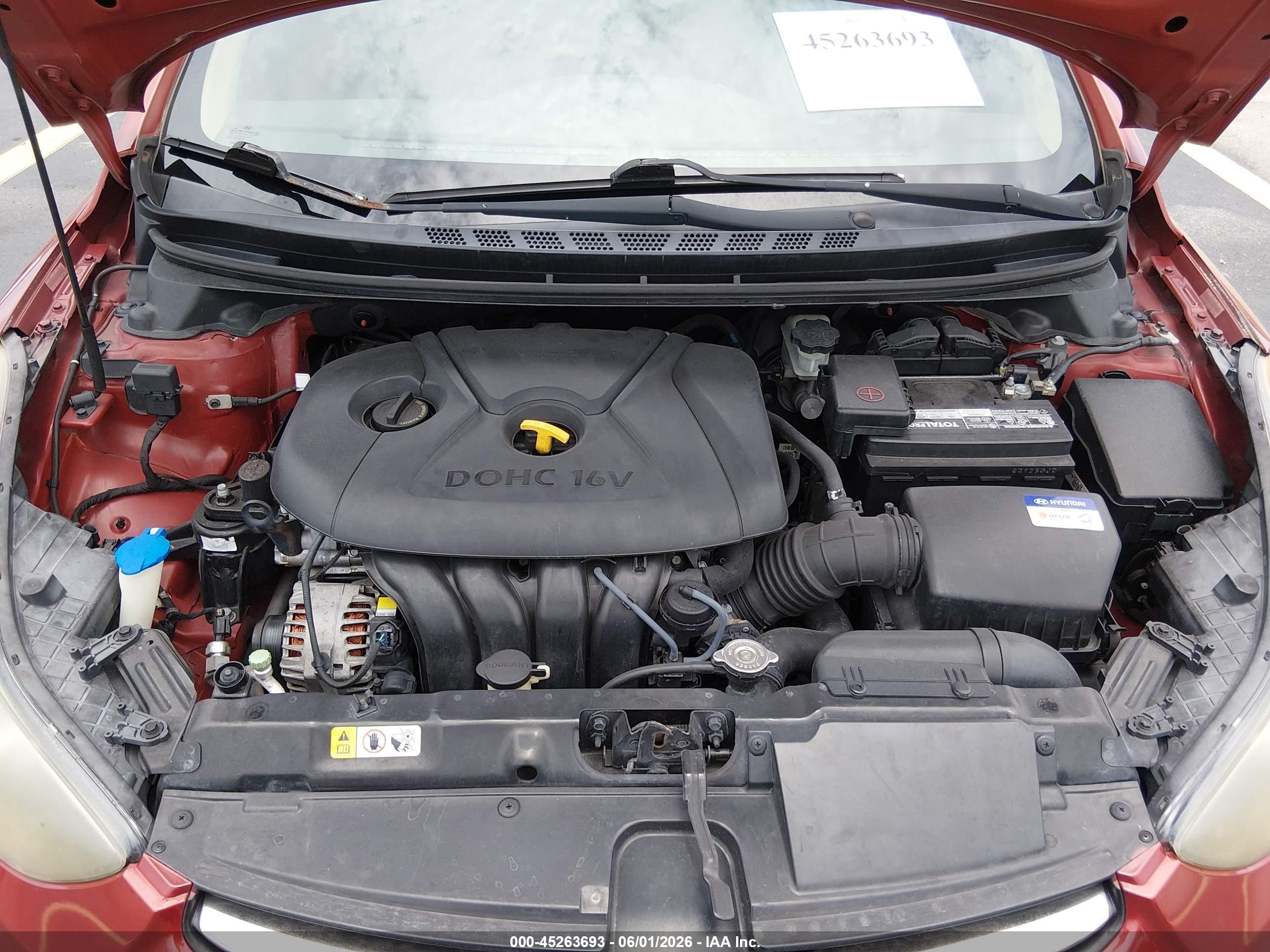 2012 Hyundai Elantra Limited (ulsan Plant) Red vin: KMHDH4AE2CU320778