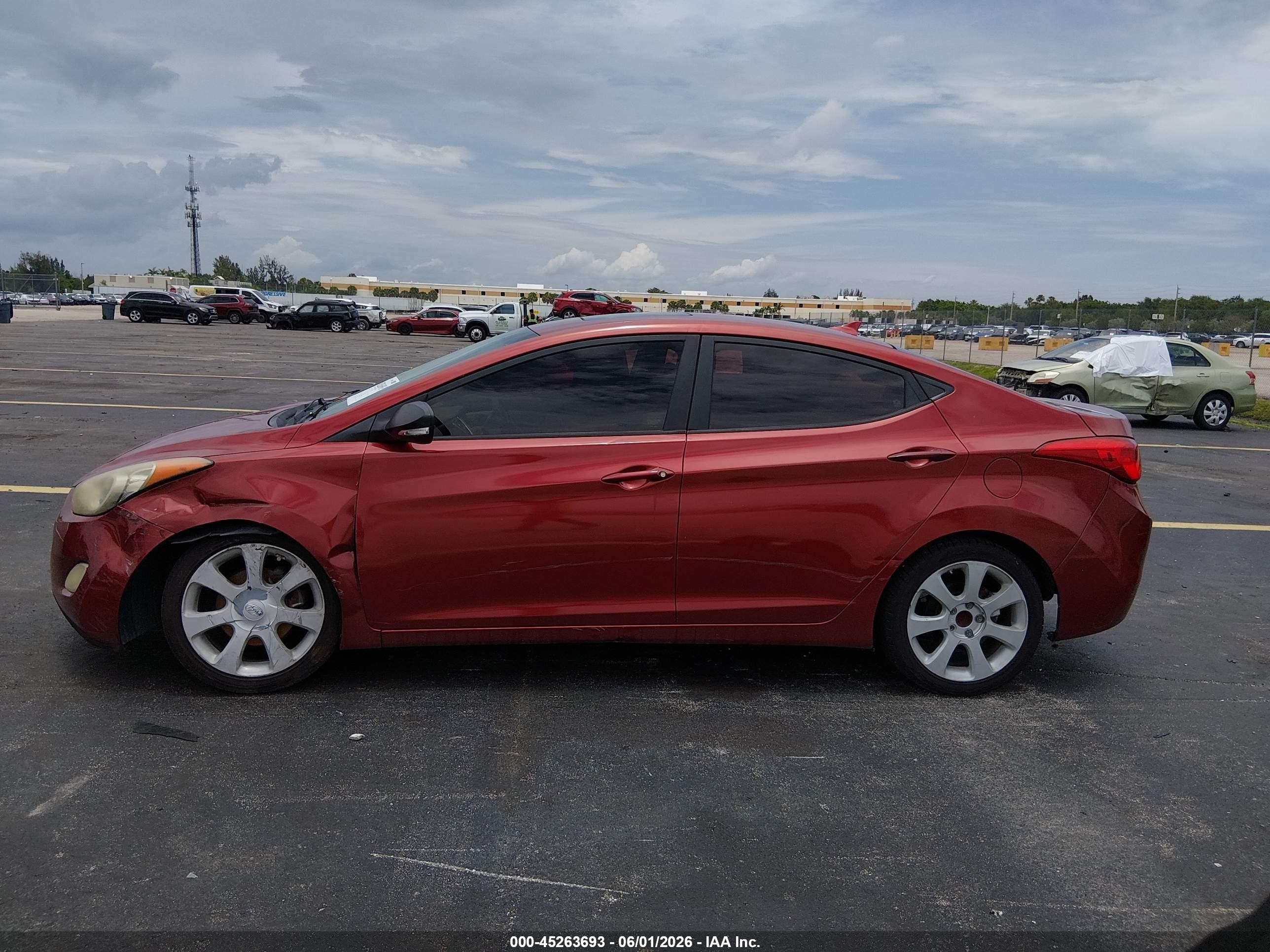 2012 Hyundai Elantra Limited (ulsan Plant) Red vin: KMHDH4AE2CU320778