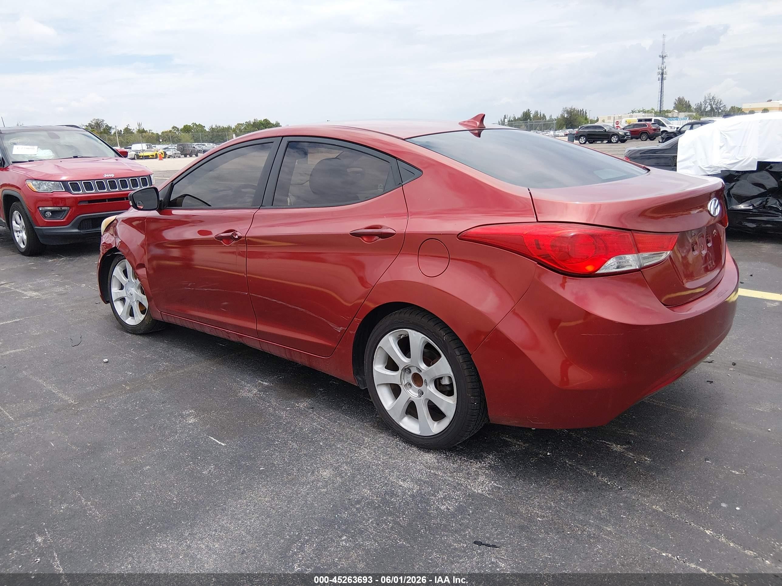 2012 Hyundai Elantra Limited (ulsan Plant) Red vin: KMHDH4AE2CU320778