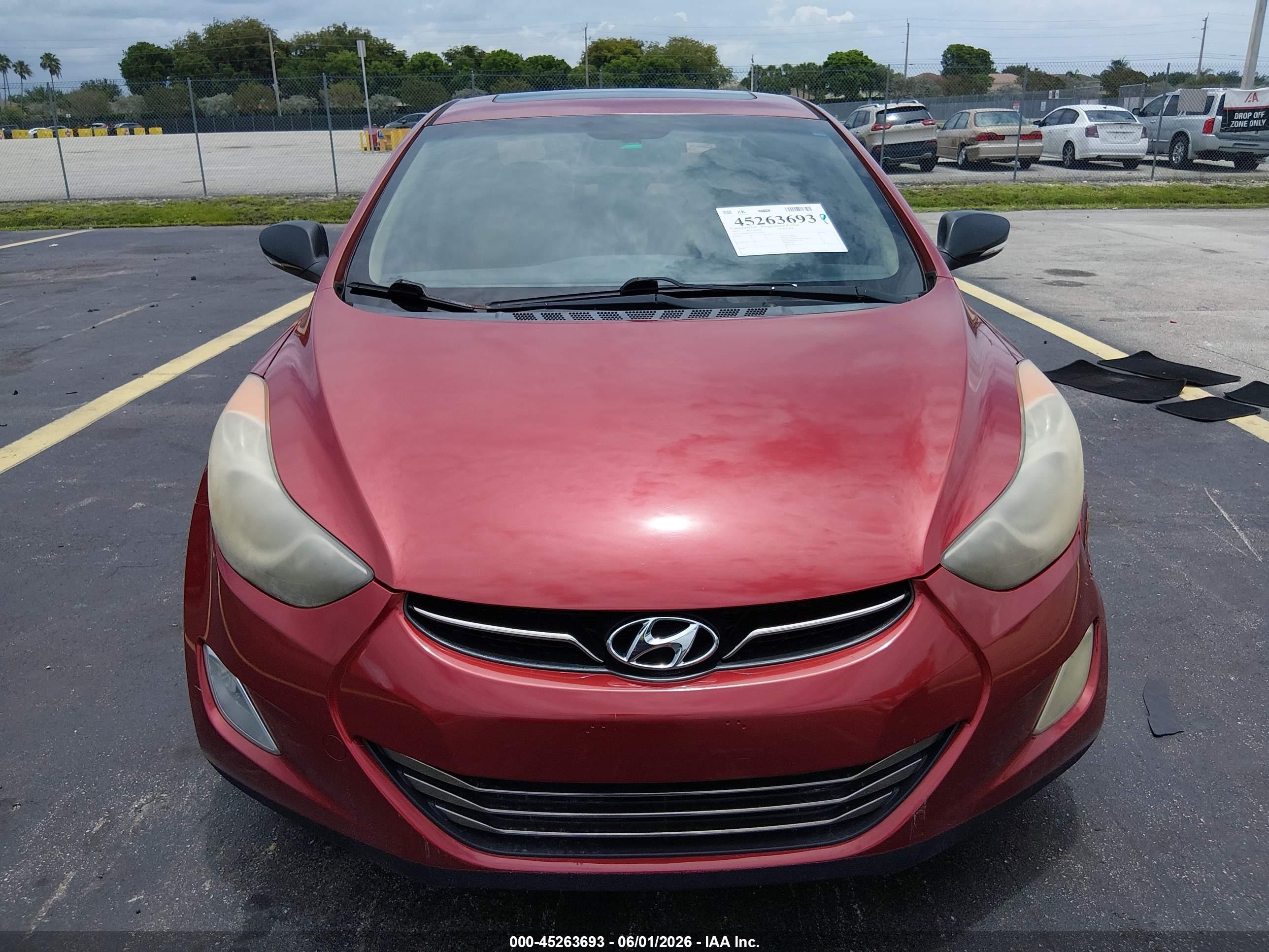2012 Hyundai Elantra Limited (ulsan Plant) Red vin: KMHDH4AE2CU320778