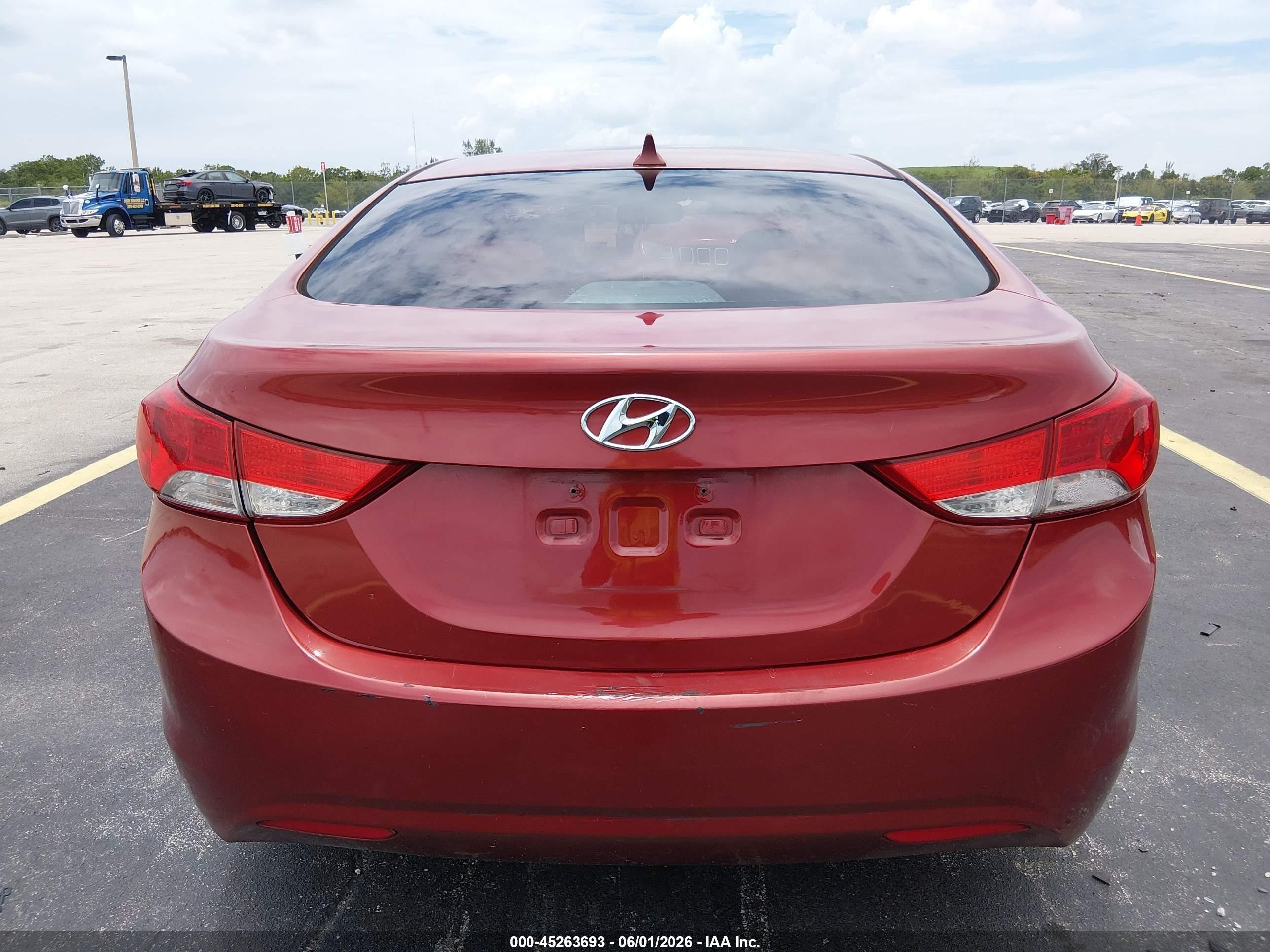 2012 Hyundai Elantra Limited (ulsan Plant) Red vin: KMHDH4AE2CU320778