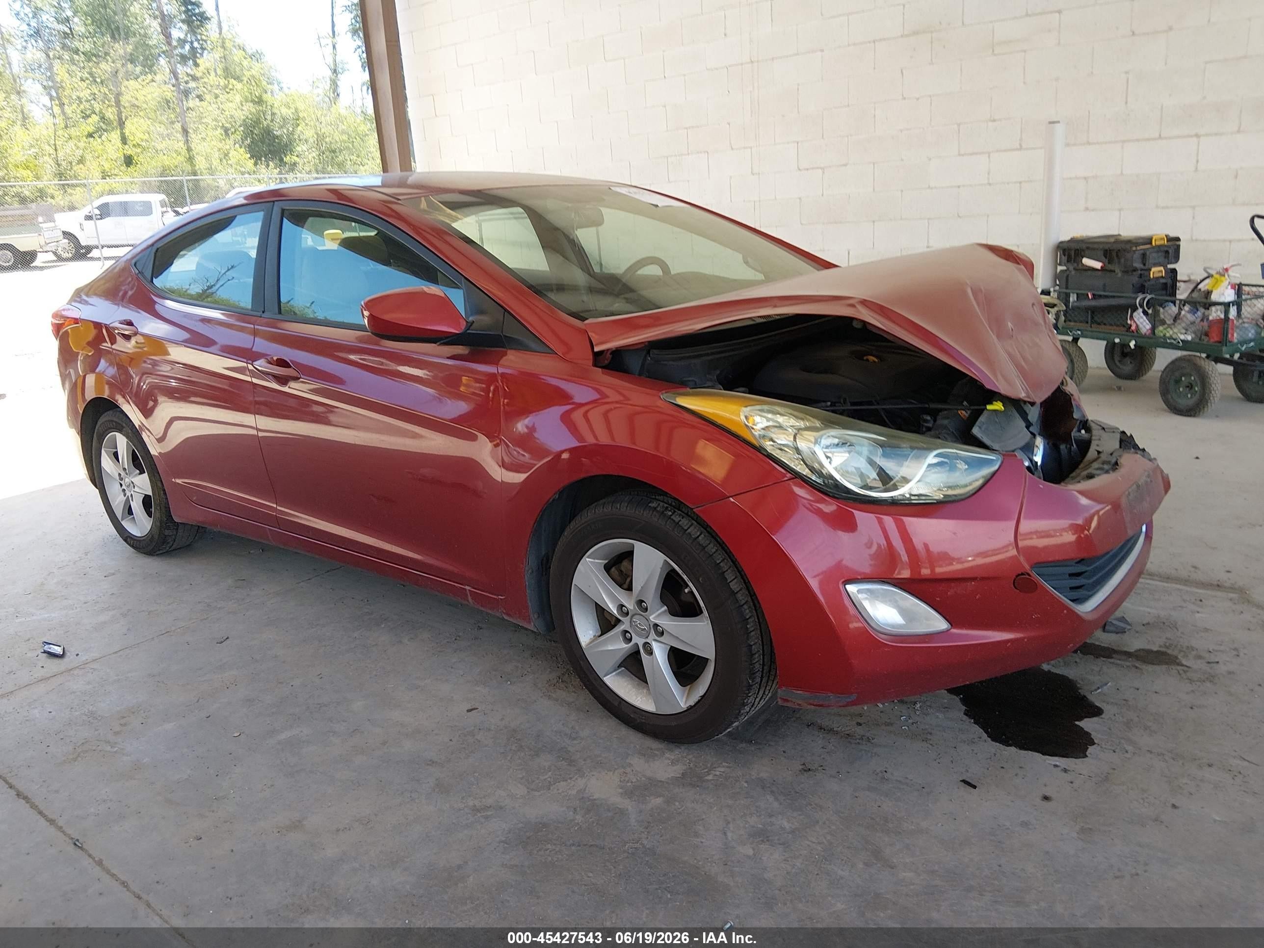 2012 Hyundai Elantra Gls (ulsan Plant) Red vin: KMHDH4AE2CU326967