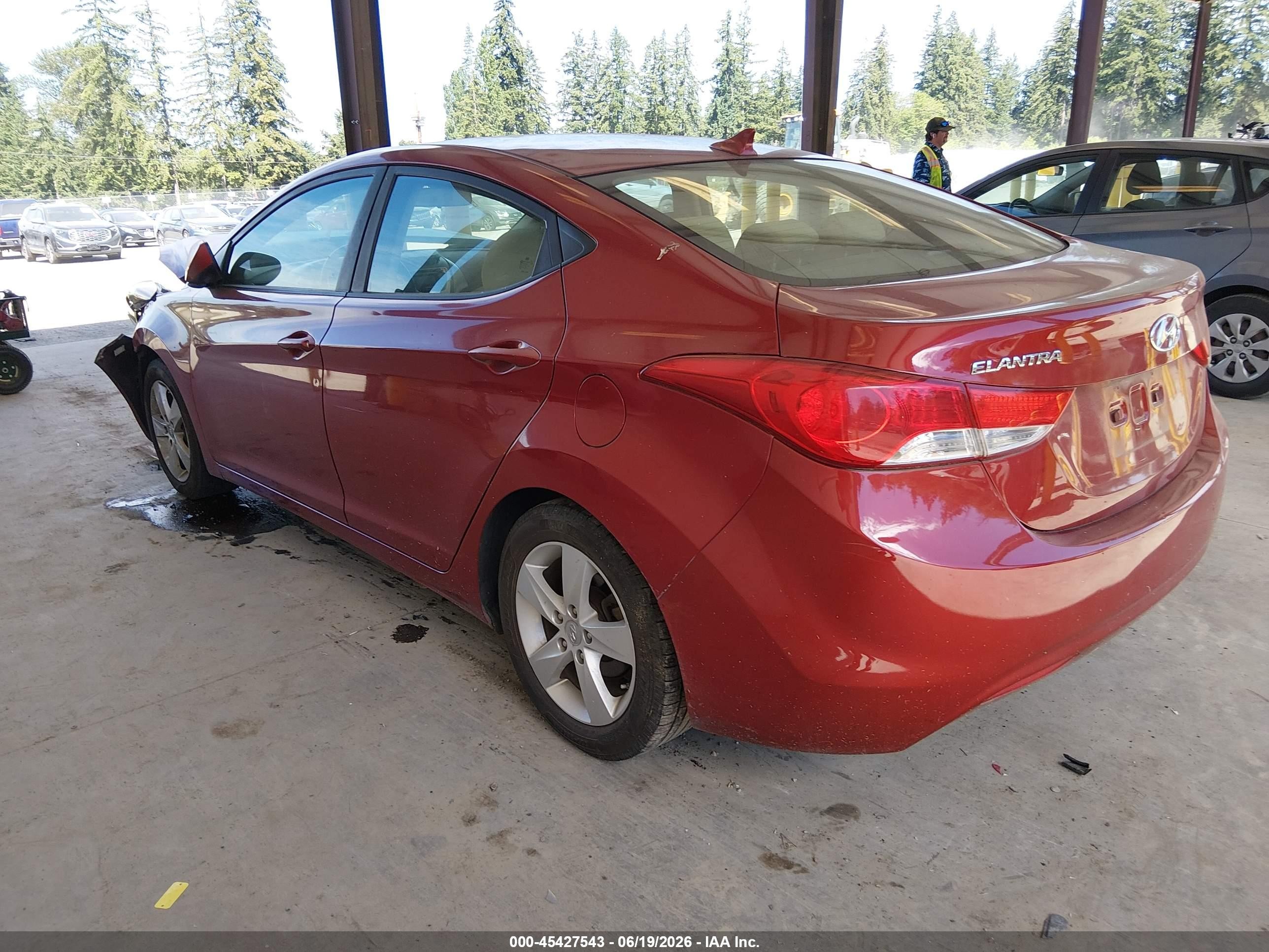 2012 Hyundai Elantra Gls (ulsan Plant) Red vin: KMHDH4AE2CU326967