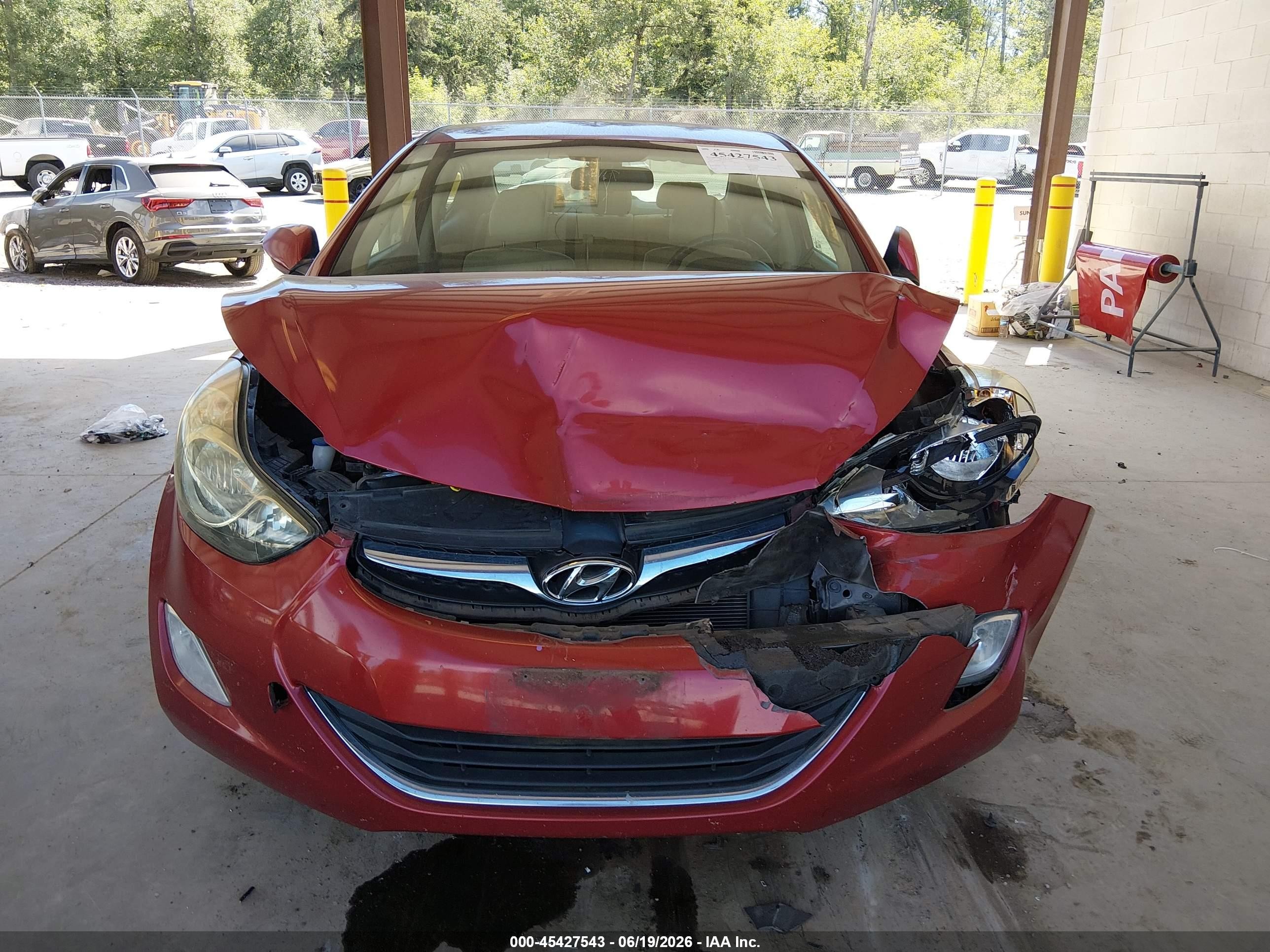 2012 Hyundai Elantra Gls (ulsan Plant) Red vin: KMHDH4AE2CU326967