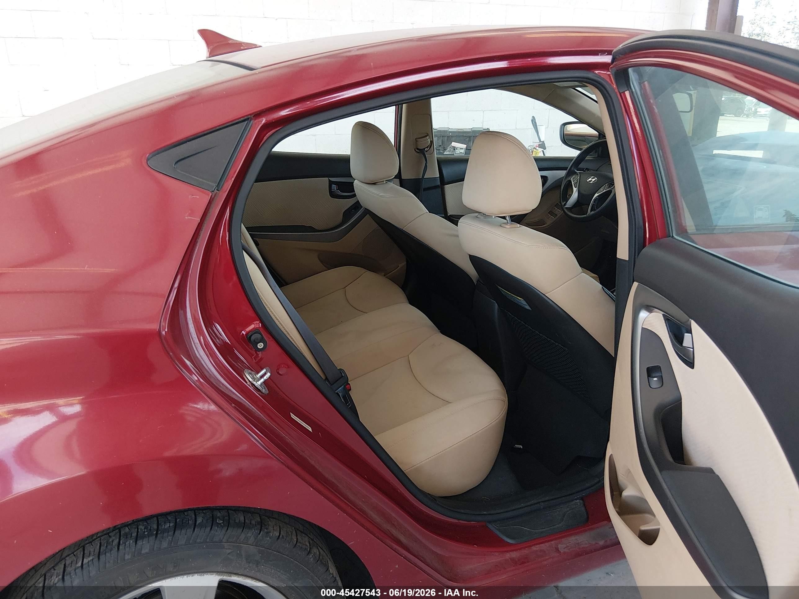 2012 Hyundai Elantra Gls (ulsan Plant) Red vin: KMHDH4AE2CU326967