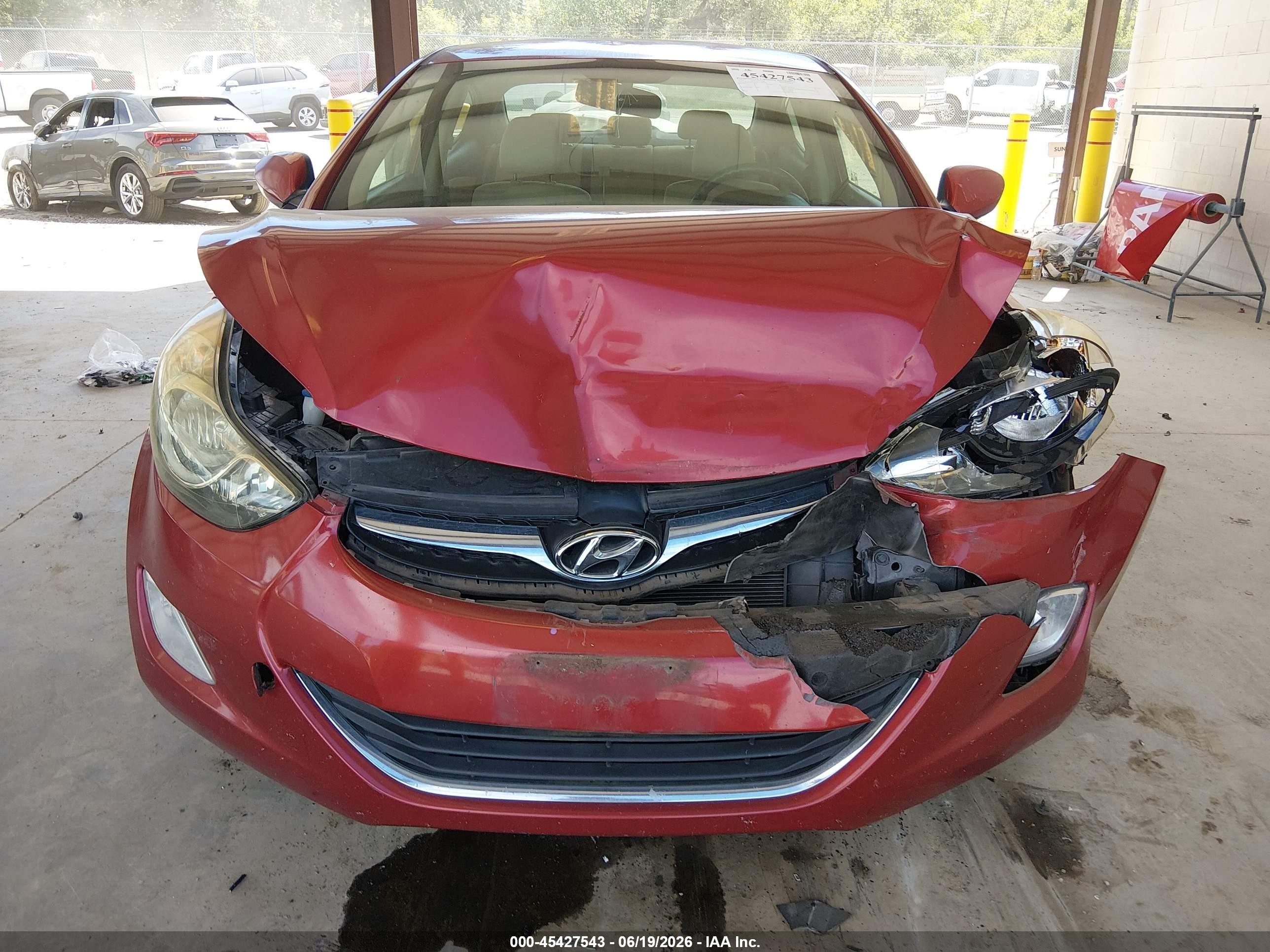 2012 Hyundai Elantra Gls (ulsan Plant) Red vin: KMHDH4AE2CU326967