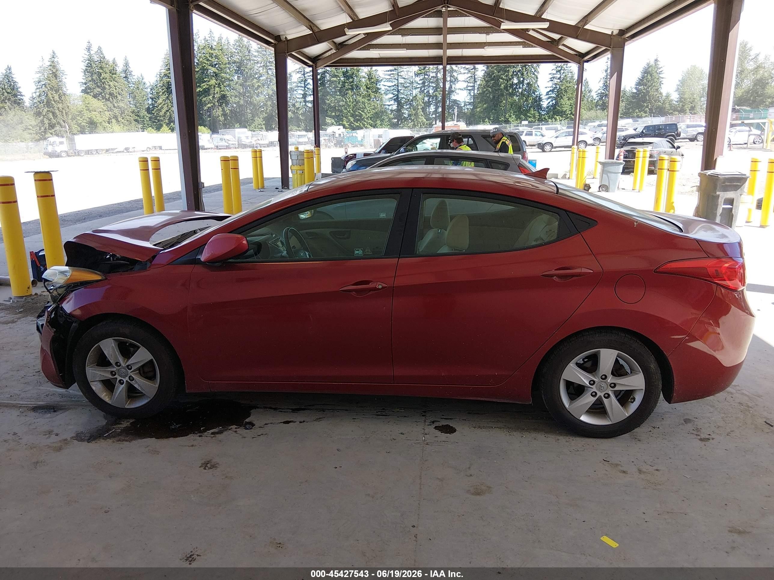 2012 Hyundai Elantra Gls (ulsan Plant) Red vin: KMHDH4AE2CU326967