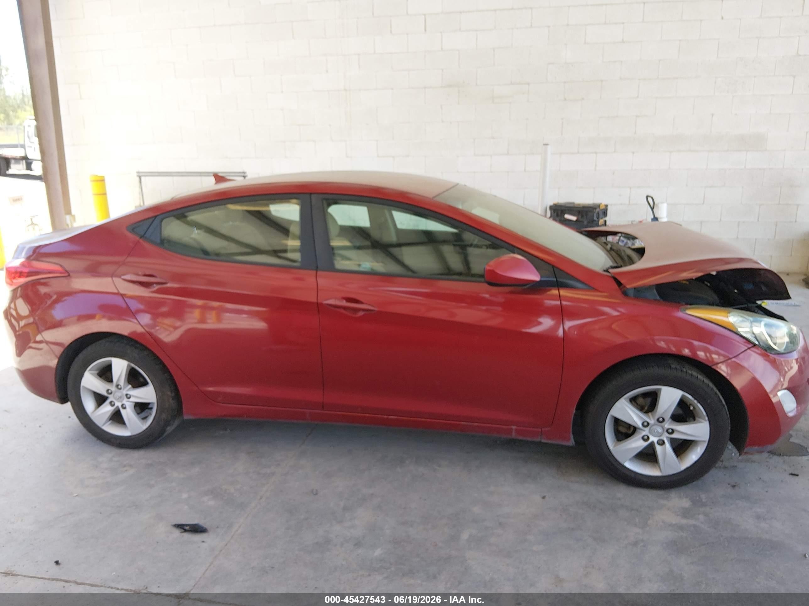 2012 Hyundai Elantra Gls (ulsan Plant) Red vin: KMHDH4AE2CU326967