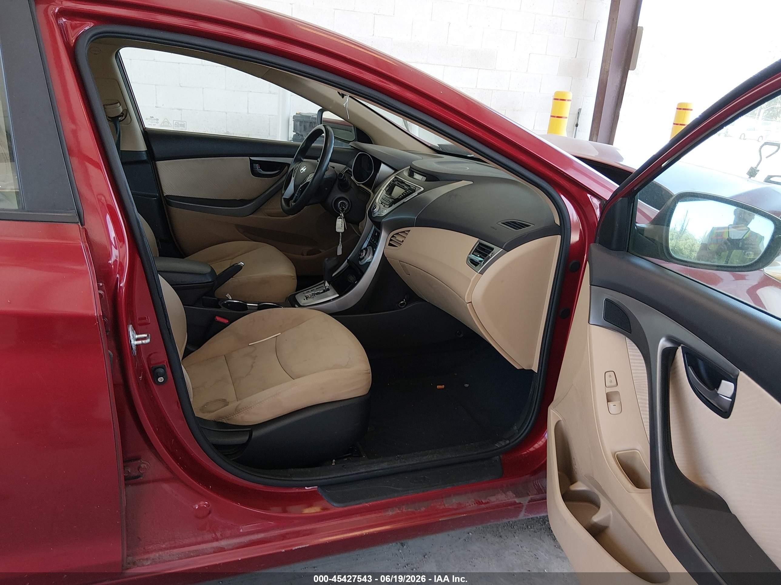2012 Hyundai Elantra Gls (ulsan Plant) Red vin: KMHDH4AE2CU326967