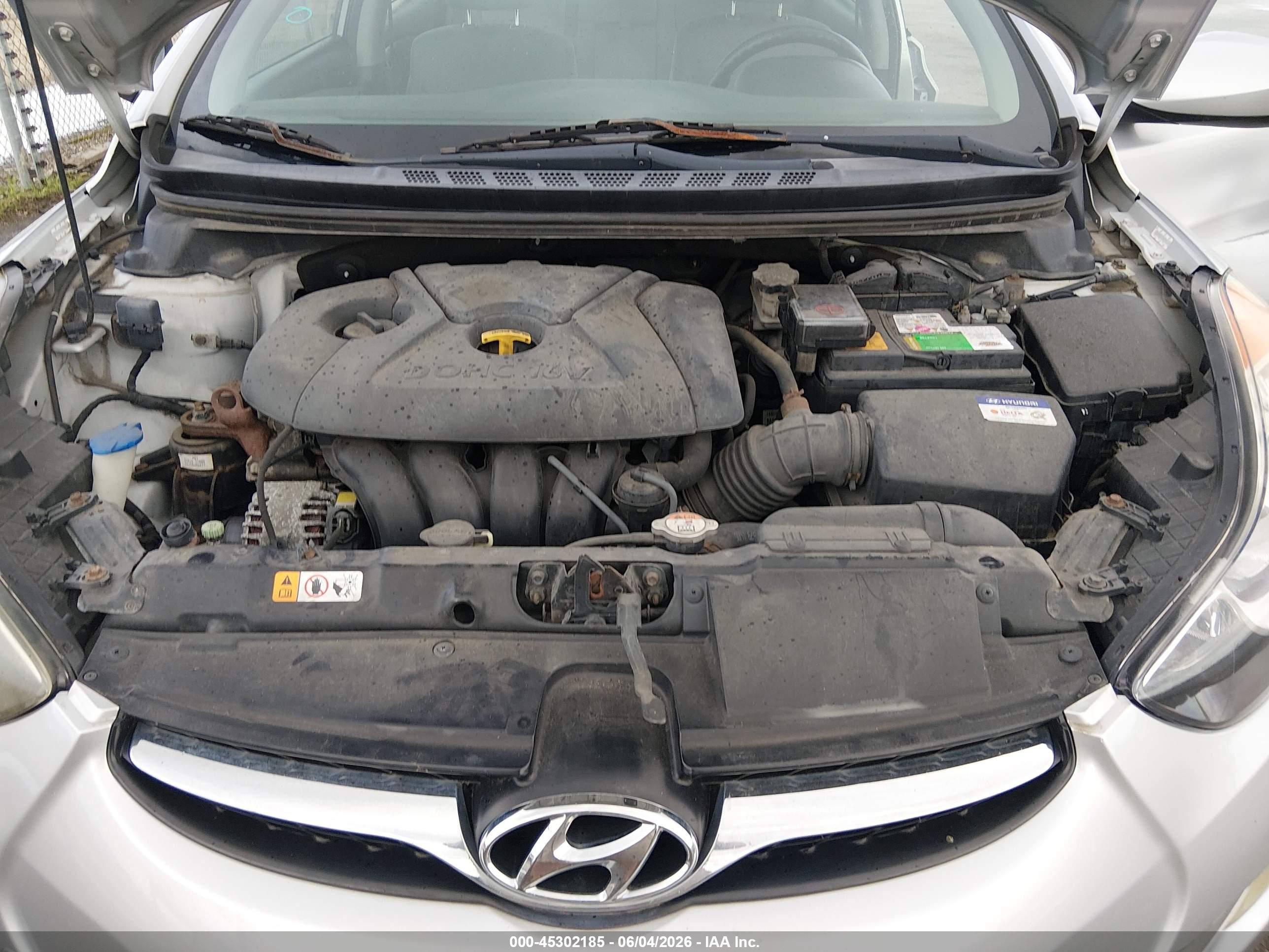 2012 Hyundai Elantra Gls (ulsan Plant) Silver vin: KMHDH4AE2CU331330