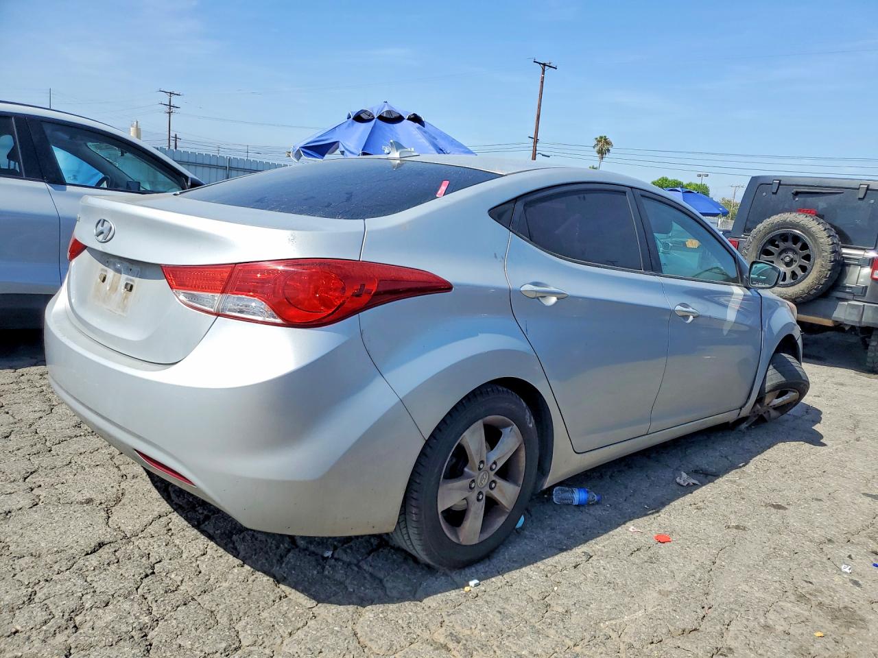 2012 Hyundai Elantra Gls Silver vin: KMHDH4AE2CU341274