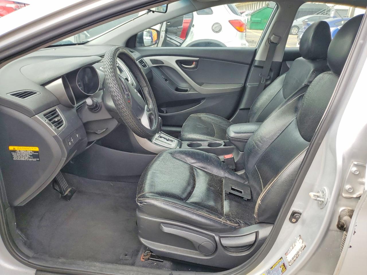 2012 Hyundai Elantra Limited Silver vin: KMHDH4AE2CU352355