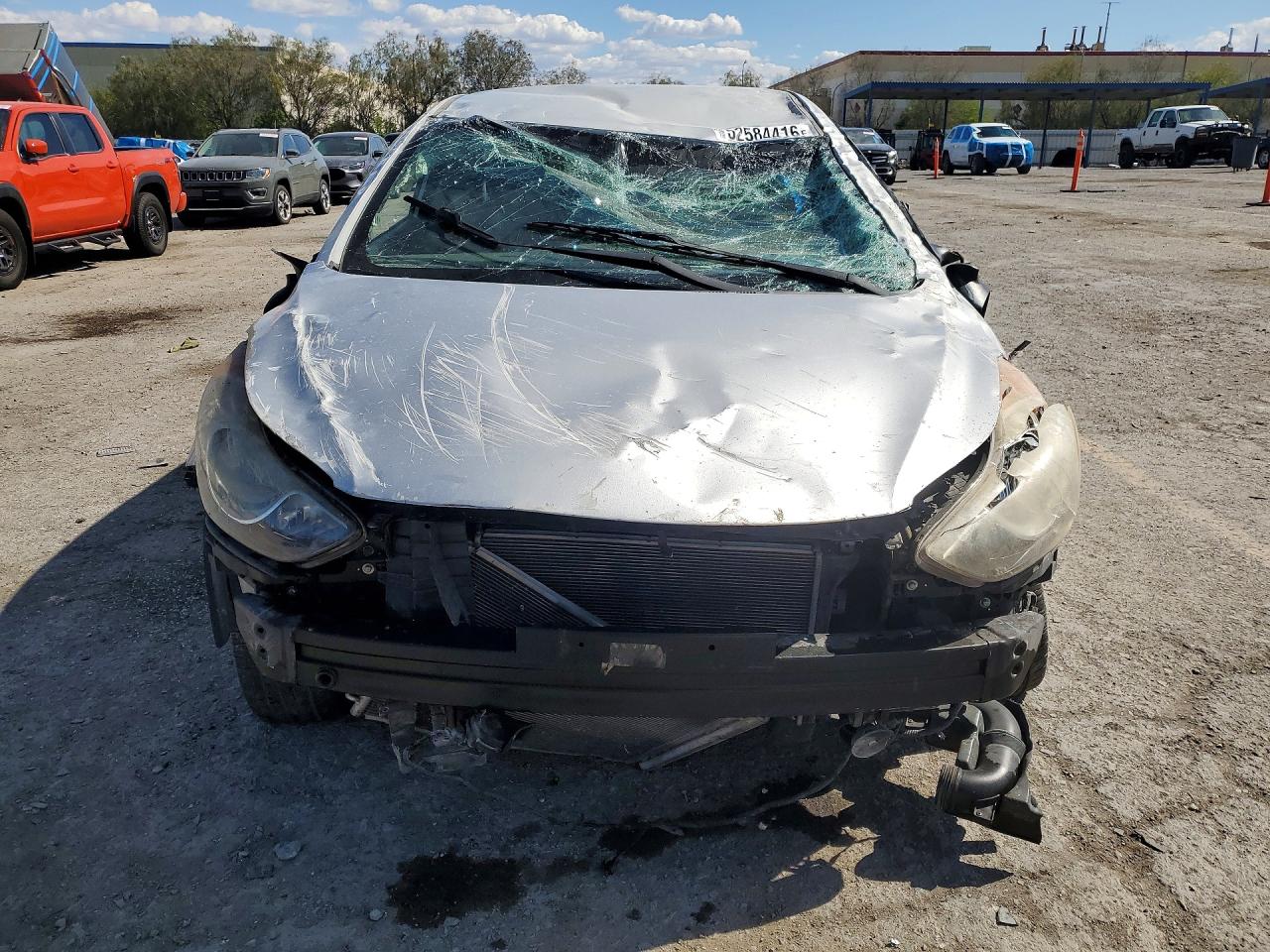 2012 Hyundai Elantra Gls Silver vin: KMHDH4AE2CU367681