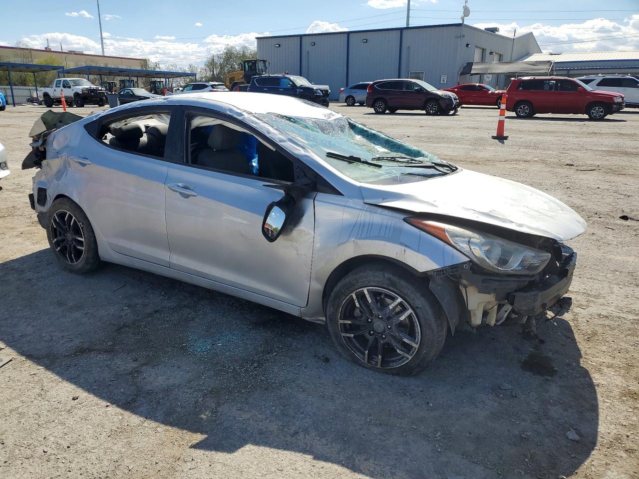 2012 Hyundai Elantra Gls Silver vin: KMHDH4AE2CU367681