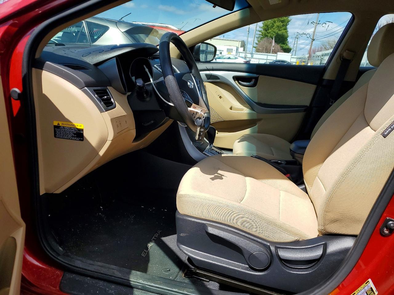 2012 Hyundai Elantra Gls Maroon vin: KMHDH4AE2CU384903