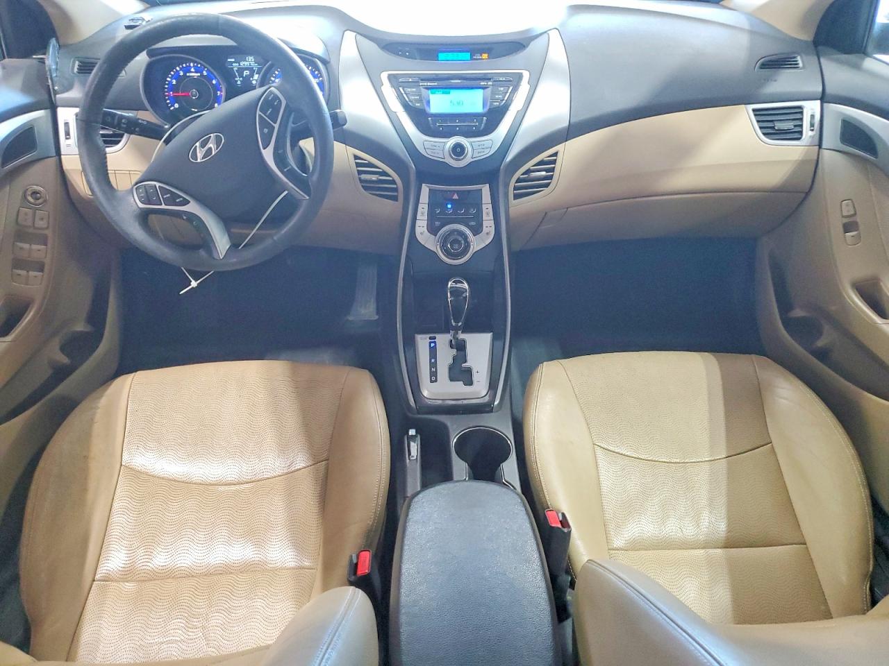 2012 Hyundai Elantra Limited Red vin: KMHDH4AE2CU391480