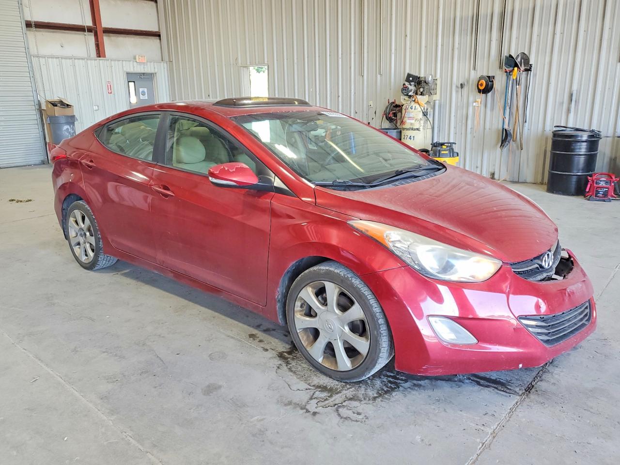 2012 Hyundai Elantra Limited Red vin: KMHDH4AE2CU391480