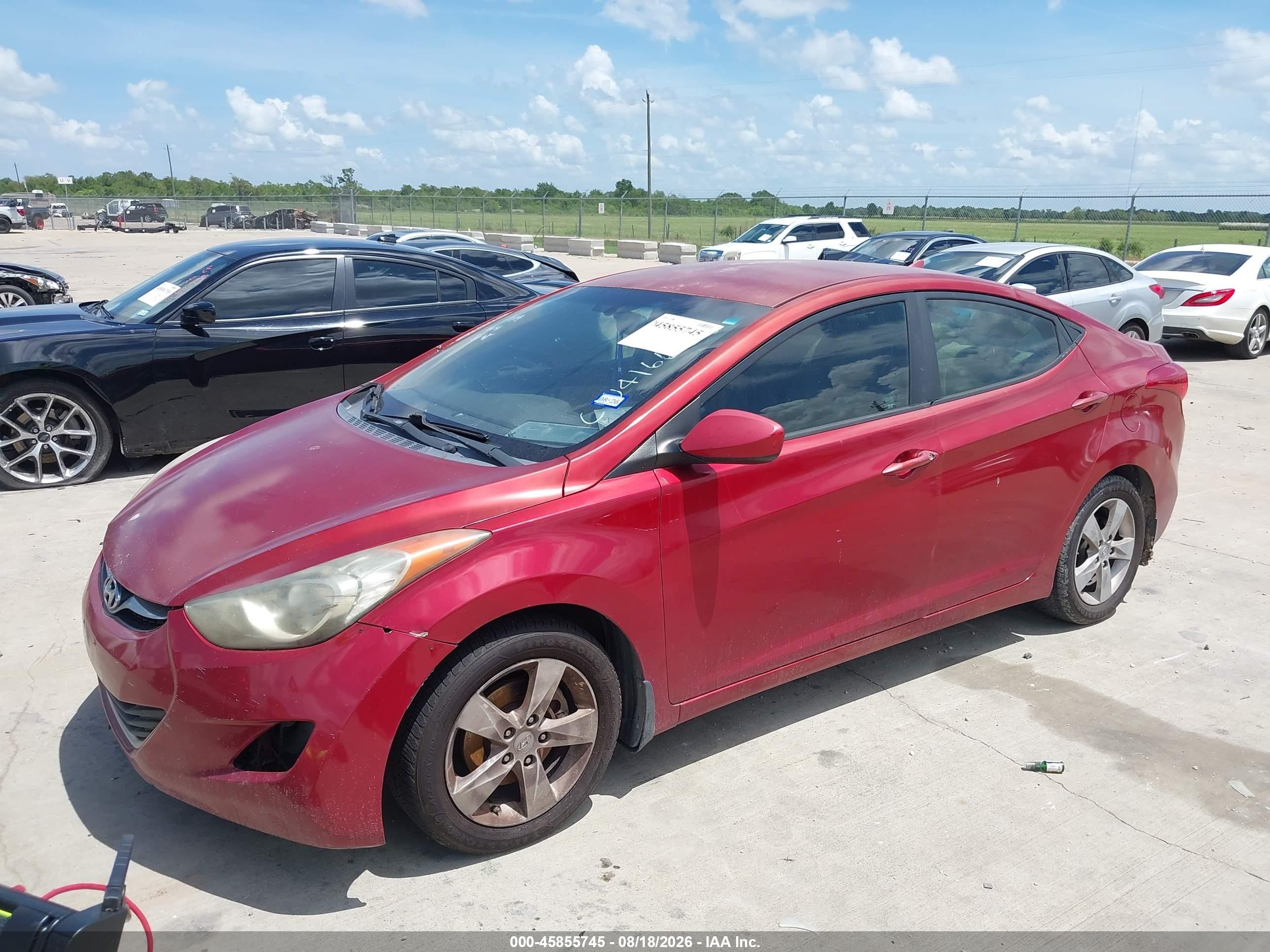 2012 Hyundai Elantra Gls (ulsan Plant) Red vin: KMHDH4AE2CU416653