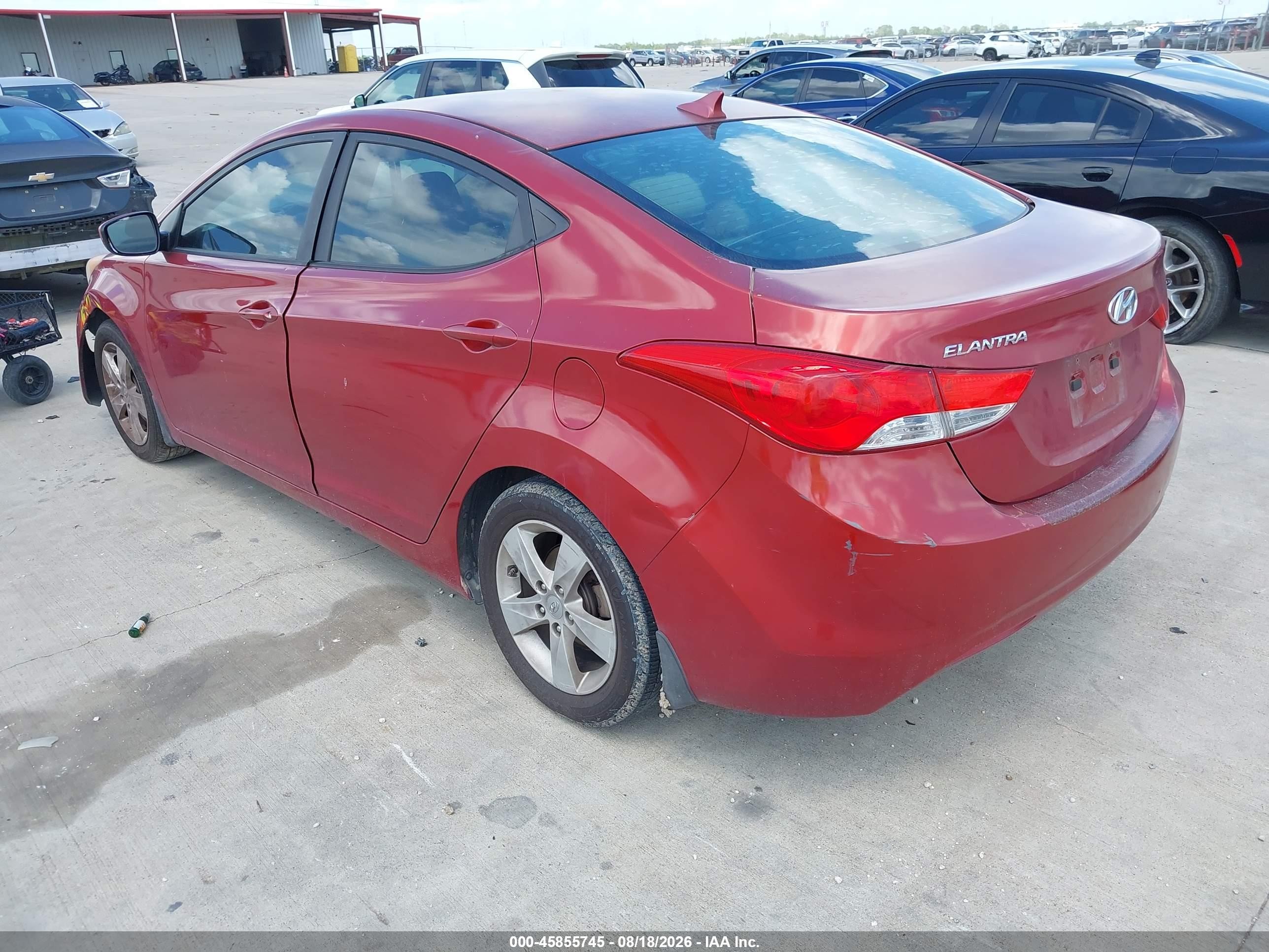 2012 Hyundai Elantra Gls (ulsan Plant) Red vin: KMHDH4AE2CU416653