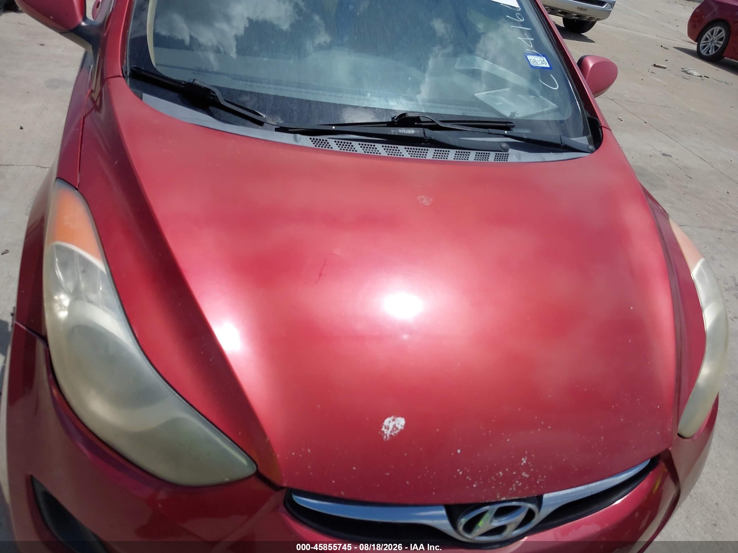 2012 Hyundai Elantra Gls (ulsan Plant) Red vin: KMHDH4AE2CU416653