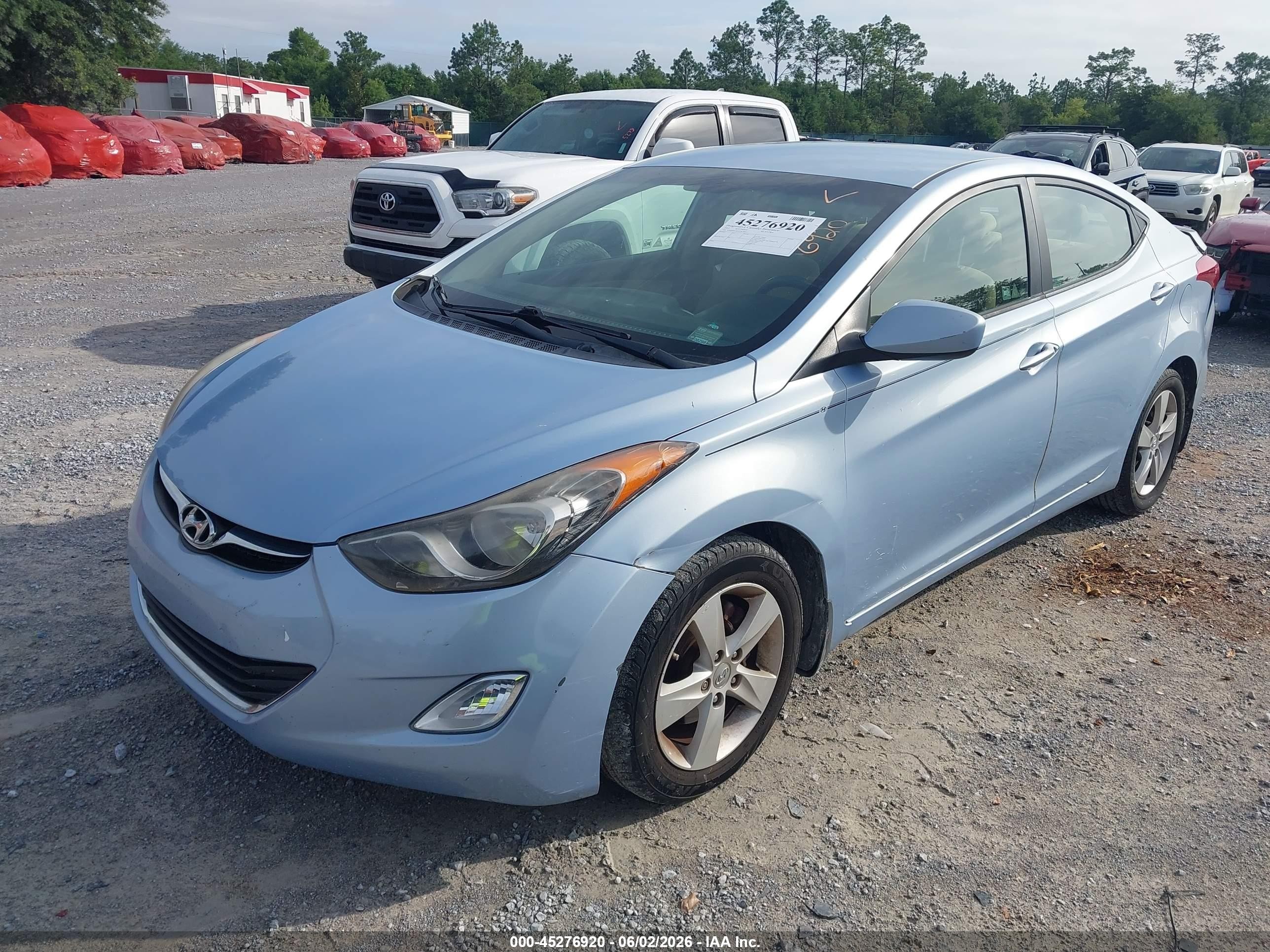 2012 Hyundai Elantra Gls (ulsan Plant) Light Blue vin: KMHDH4AE2CU419665