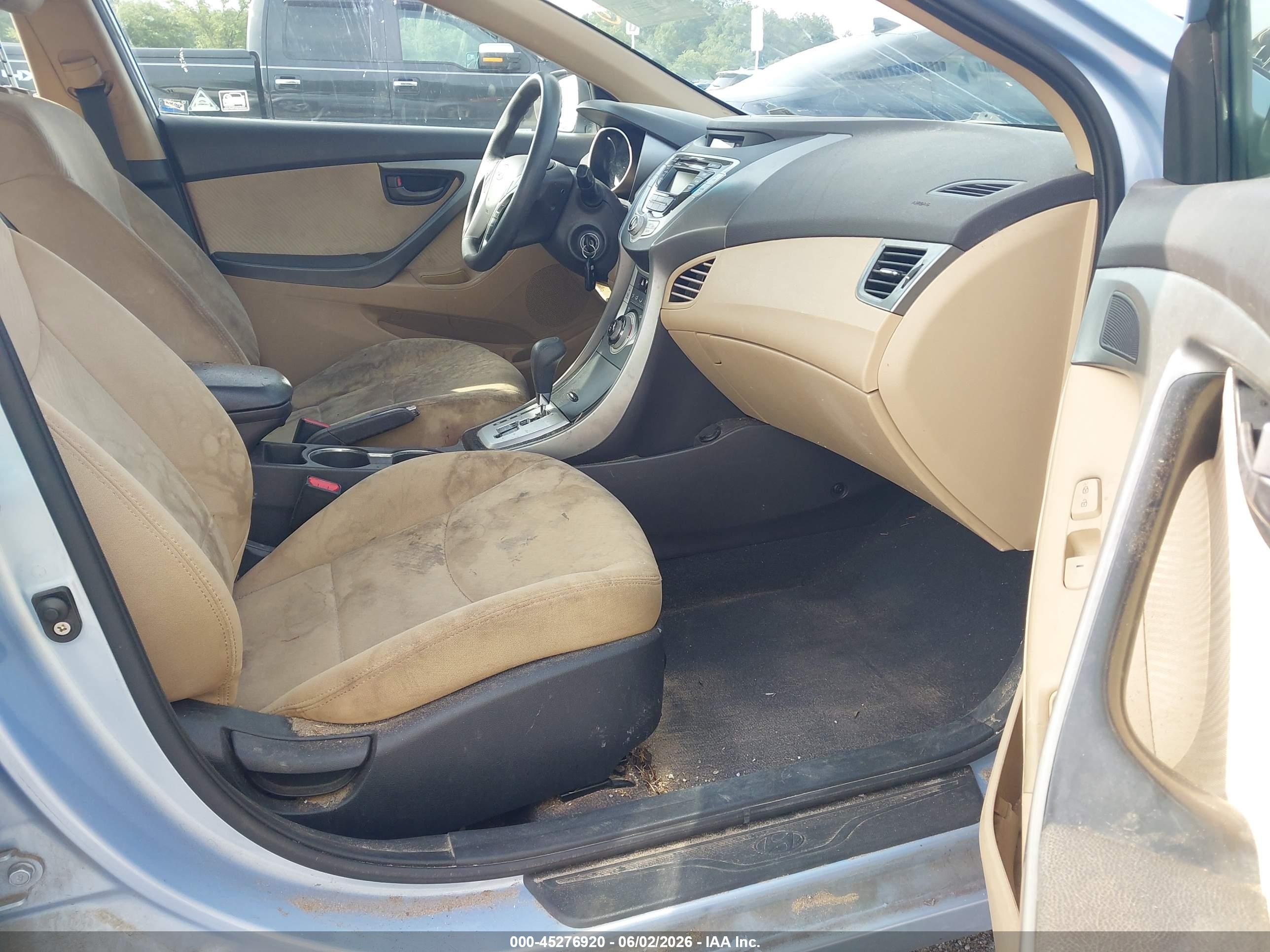 2012 Hyundai Elantra Gls (ulsan Plant) Light Blue vin: KMHDH4AE2CU419665
